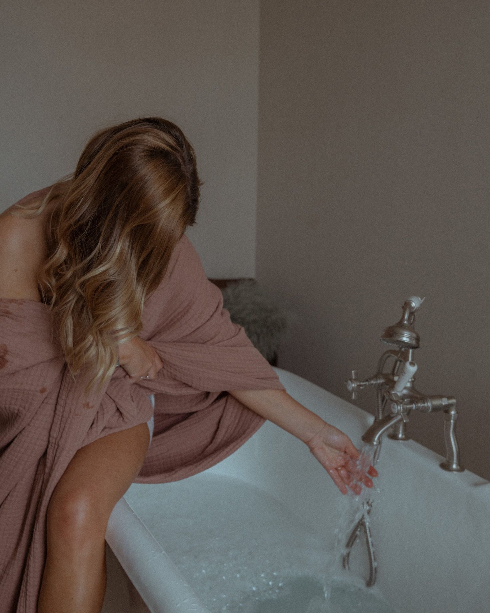 Bedspread VINTAGE COTTON Rosewood