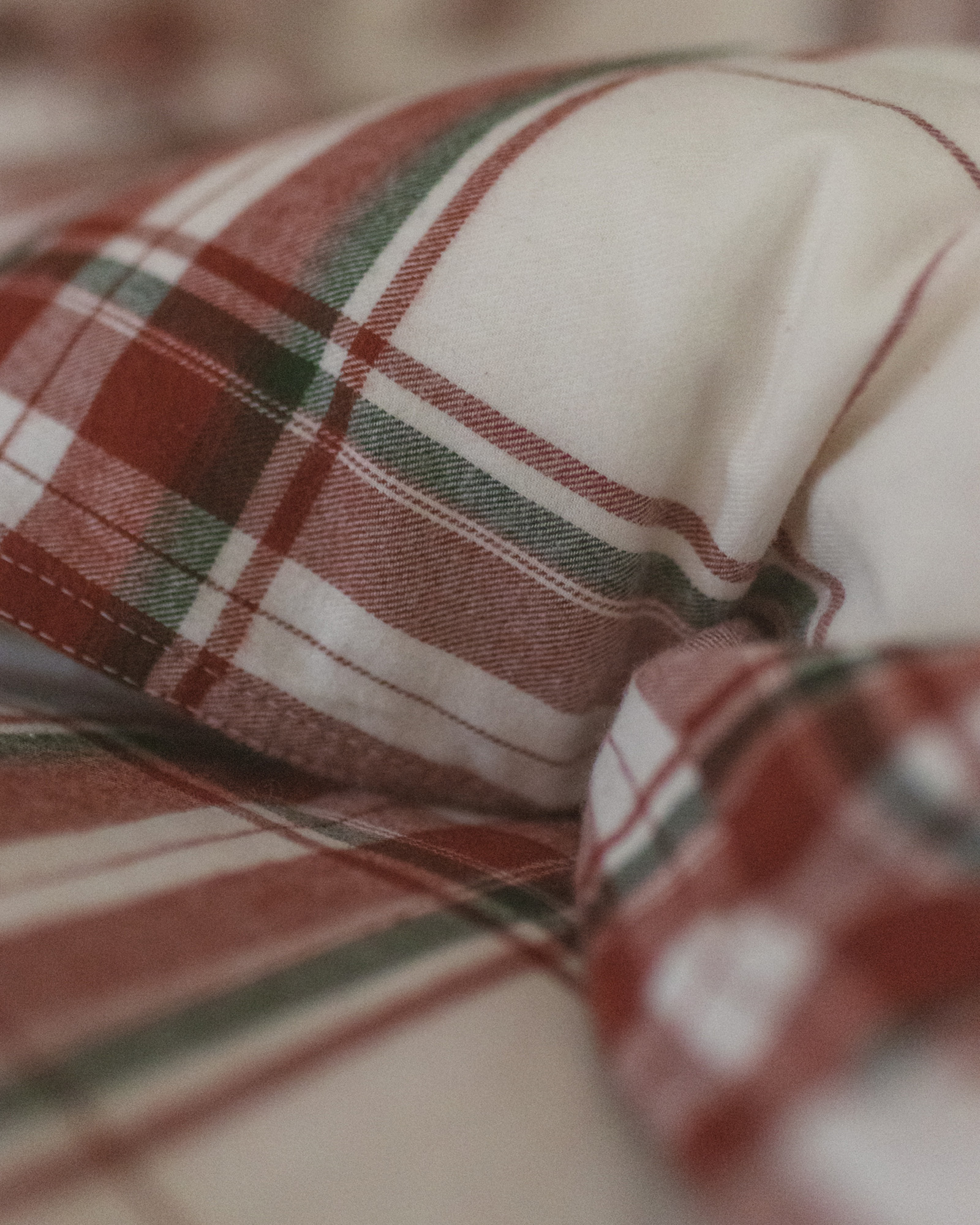 Parure de lit TARTAN FLANEL Ivory