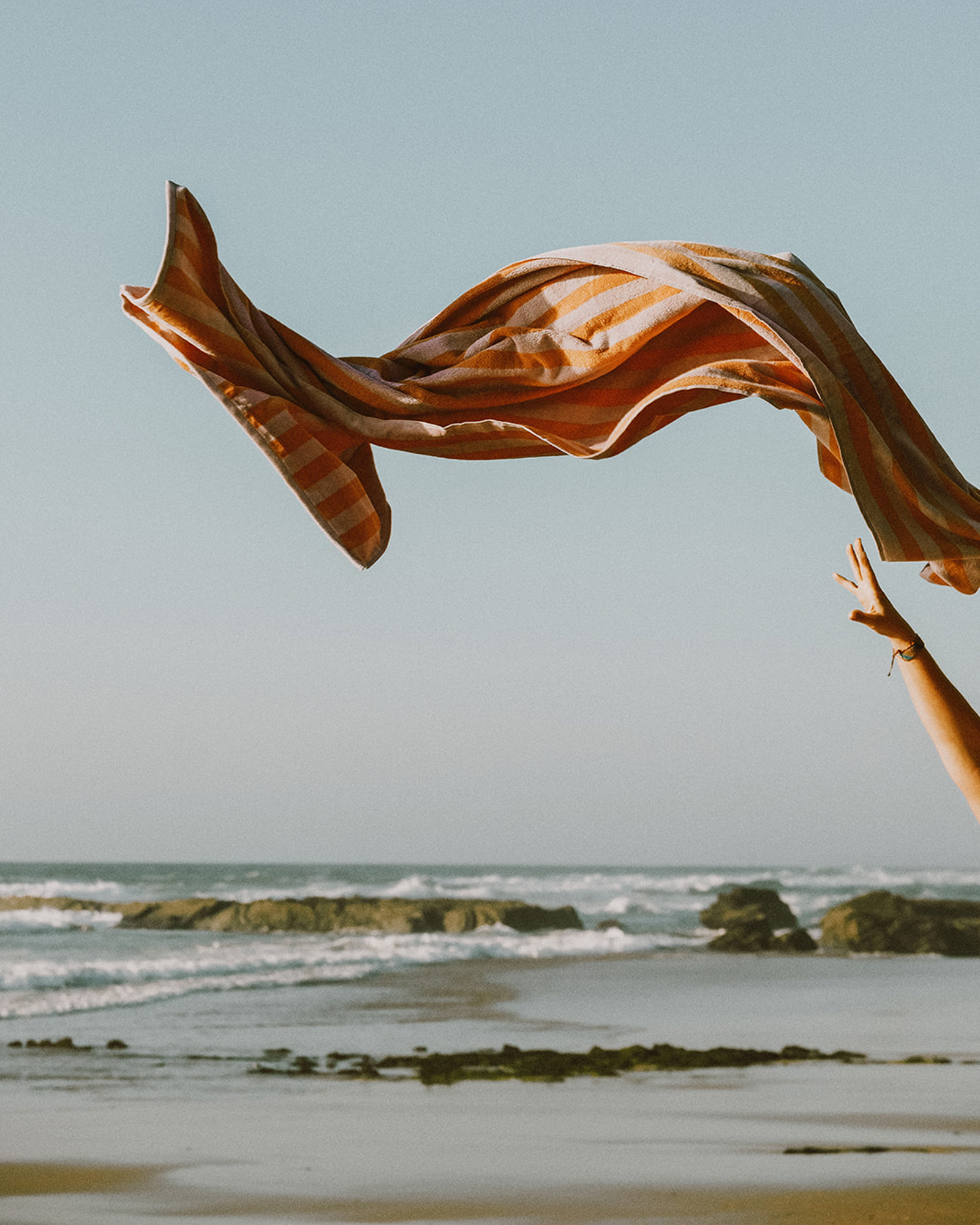 Drap de plage CABANE Lavender/Peach