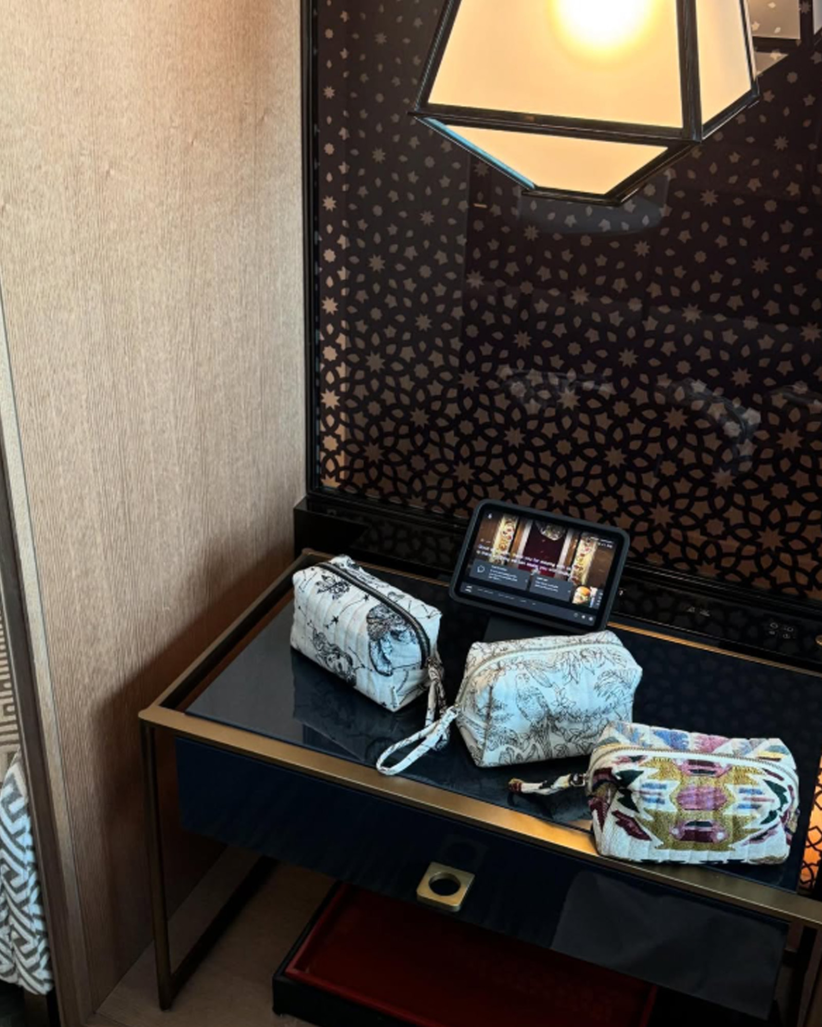 Trousse de toilette JACQUARD Tropics Black & White