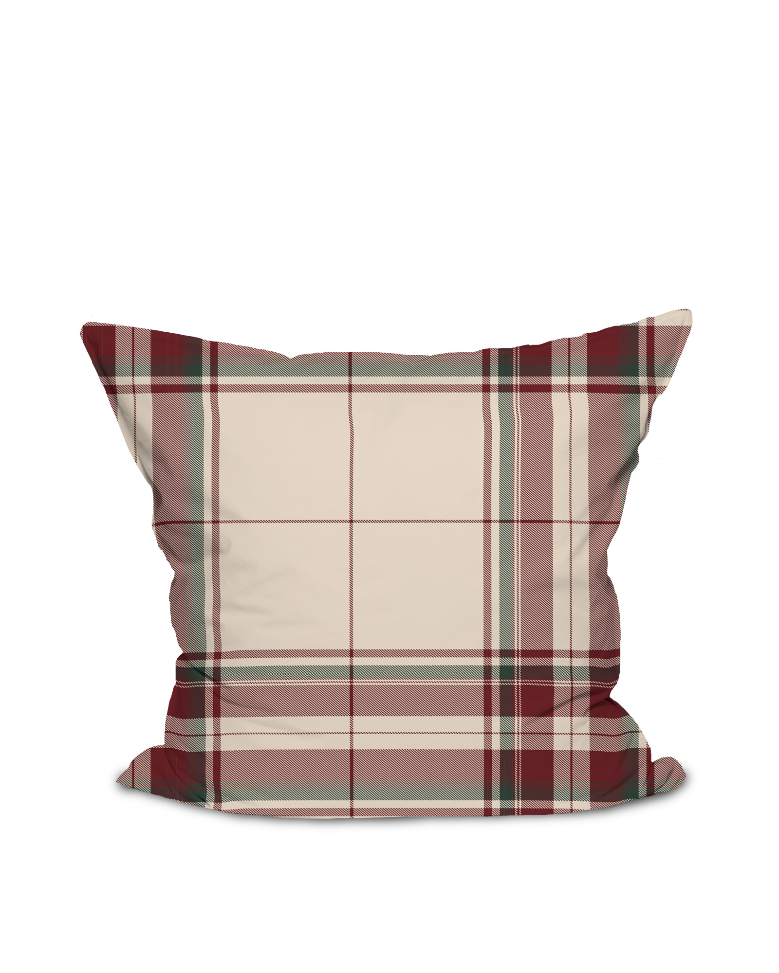 Pillowcase TARTAN FLANEL Ivory