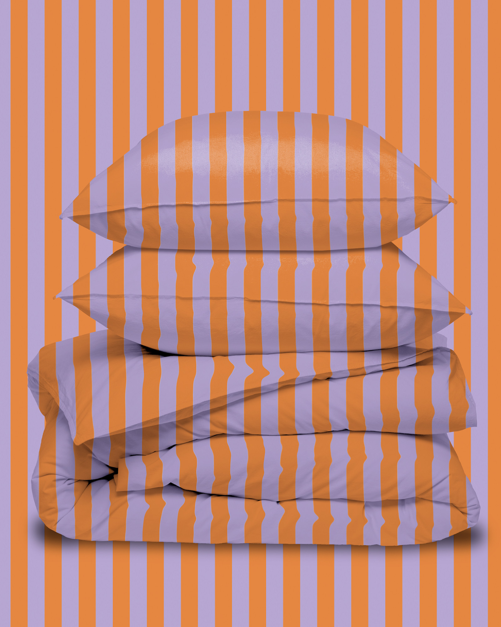 Dekbedset GIULIETTA Lavender/Peach