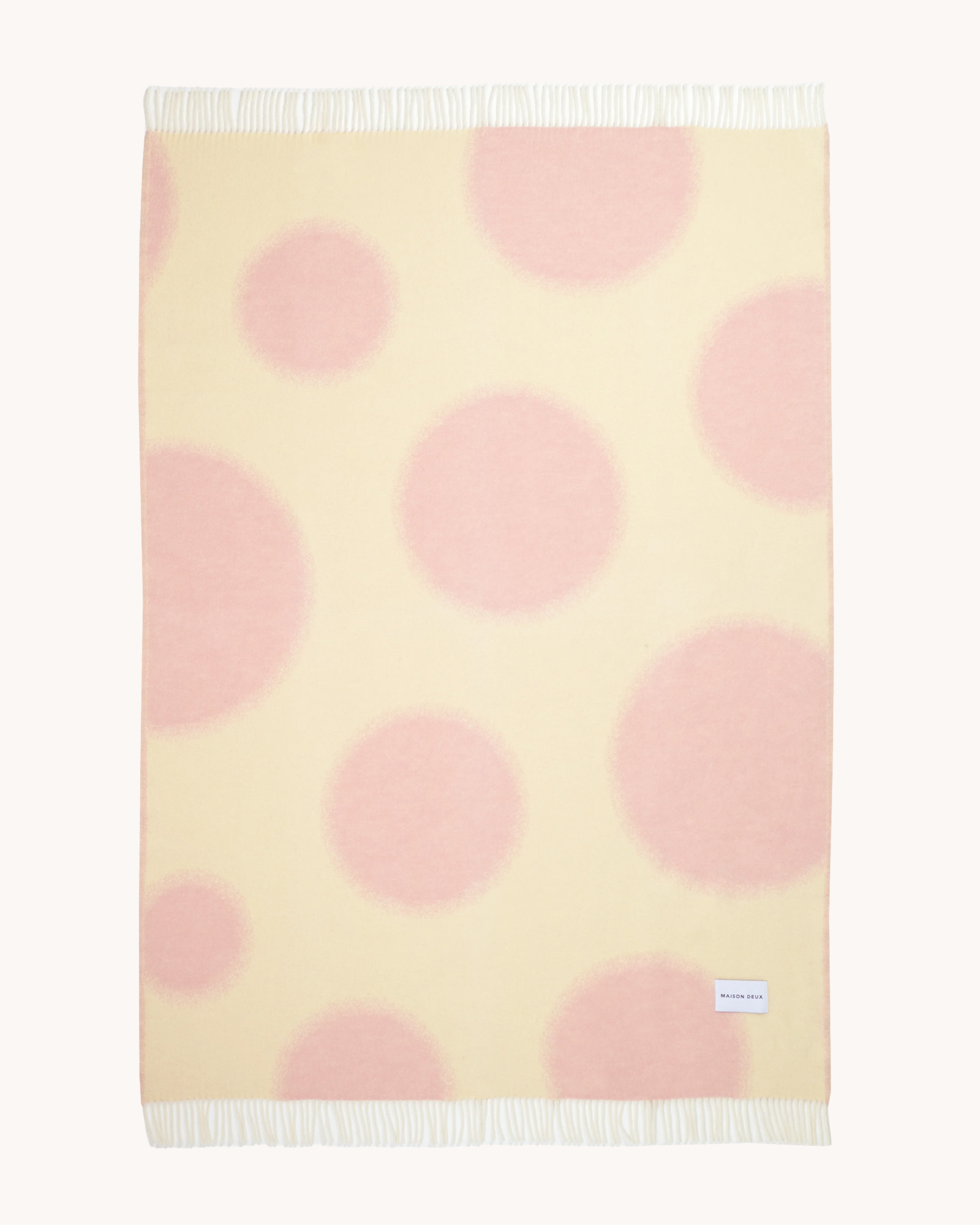 Plaid POLKA BOLD Butter Yellow/Pink