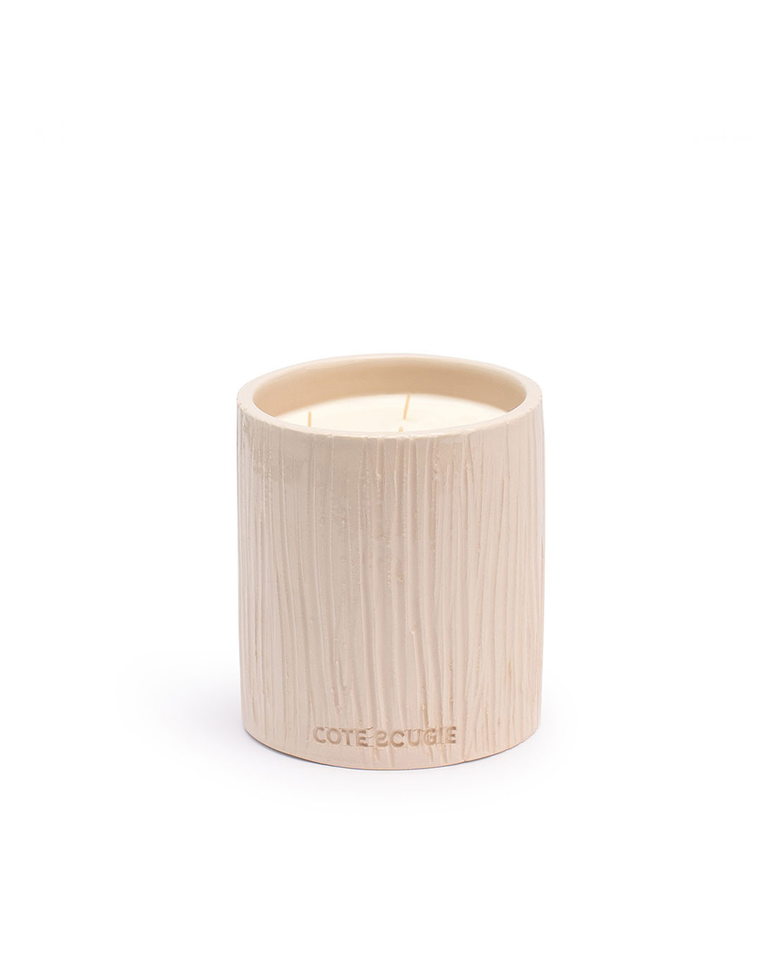 Kaars CERAMIQUE STRIEE Blanc