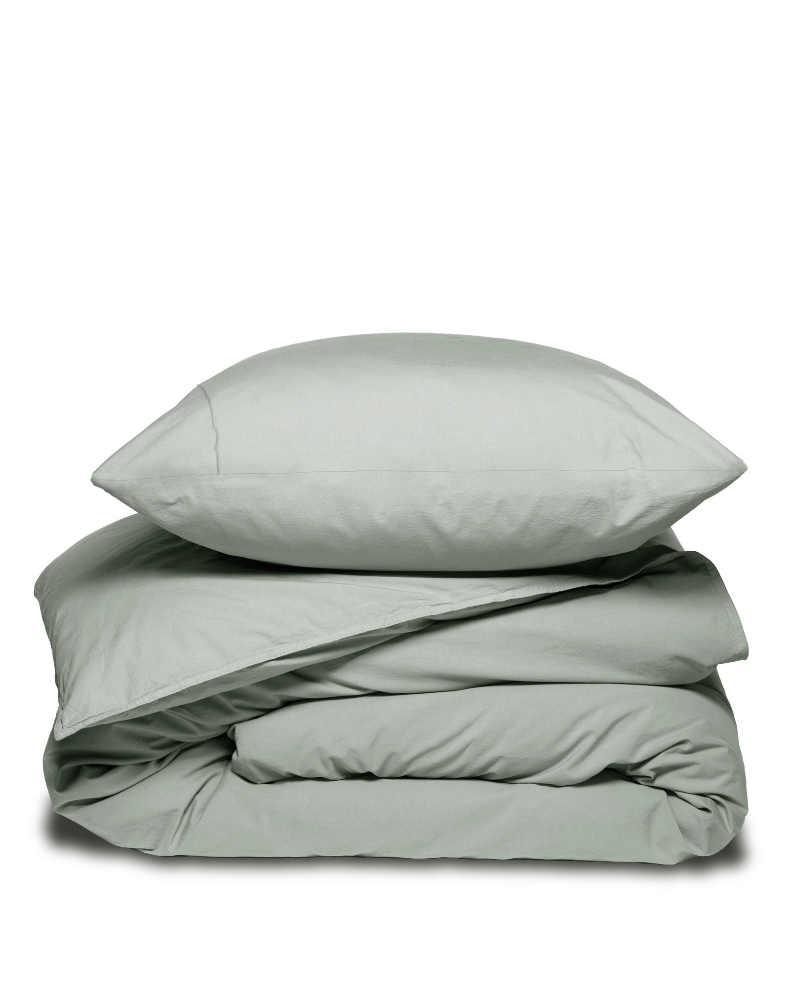 Bed linen set RELAXED PERCALE Smoked Green