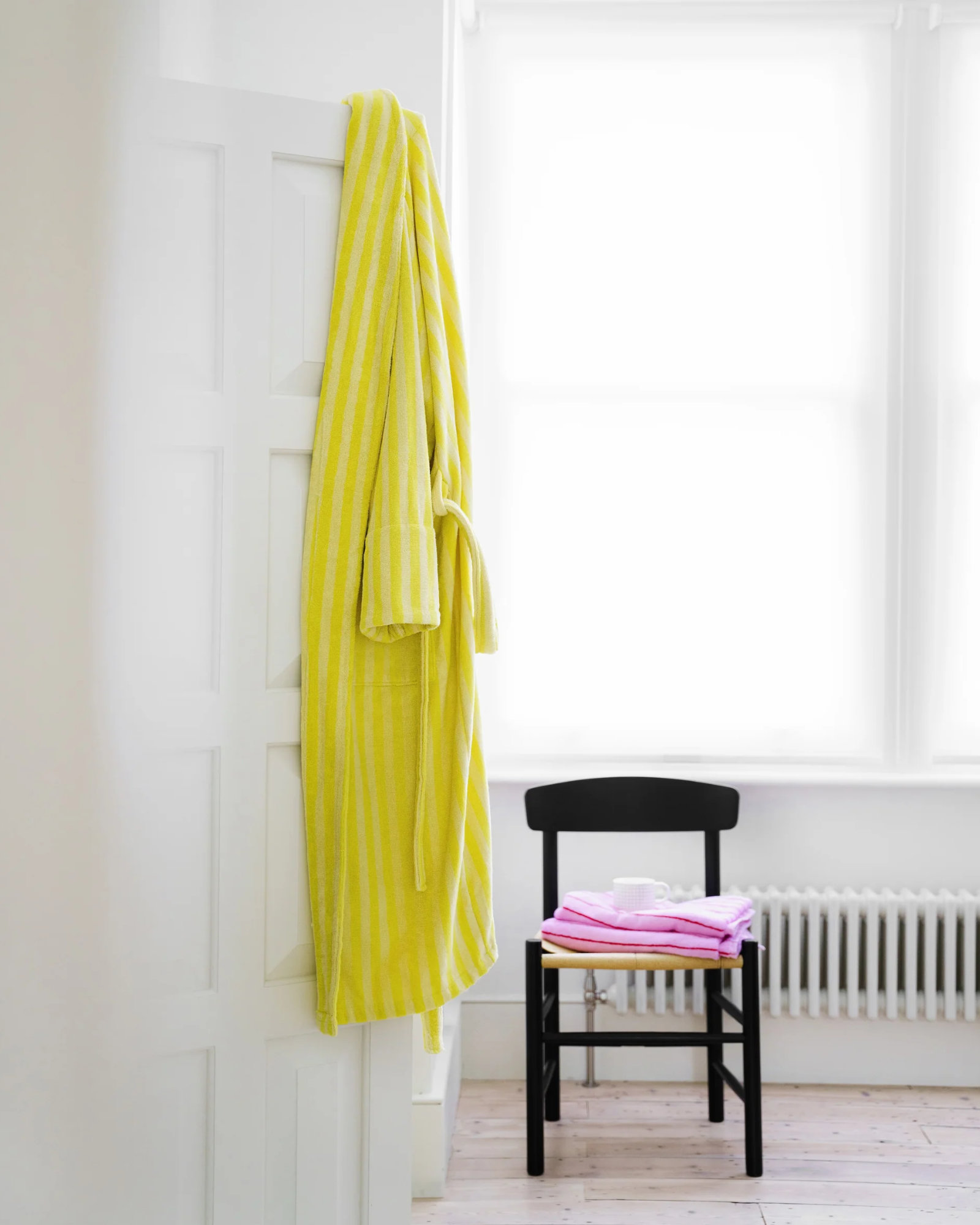 Bathrobe NARAM Pristine & Neon yellow