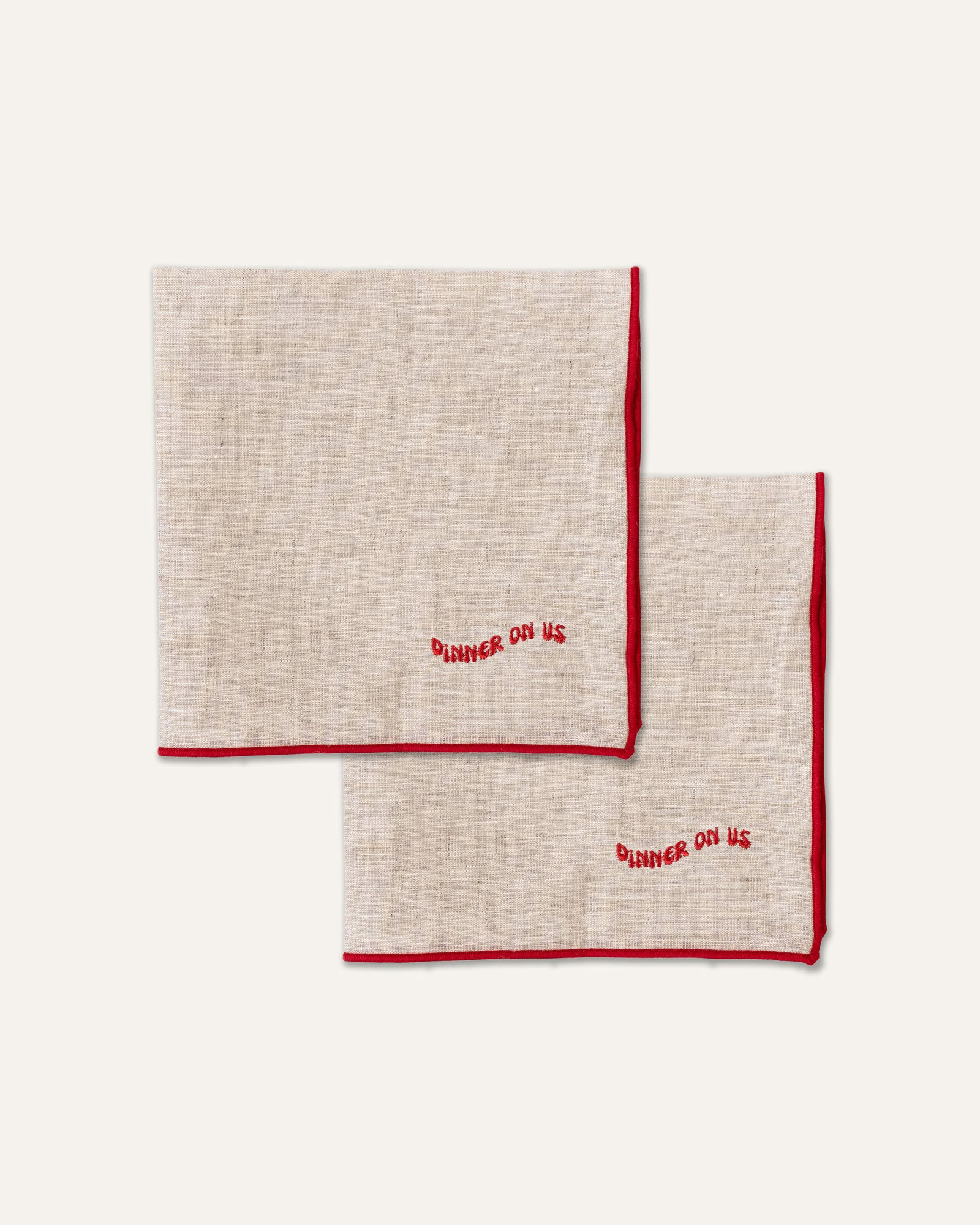 Servietten DINNER ON US Beige