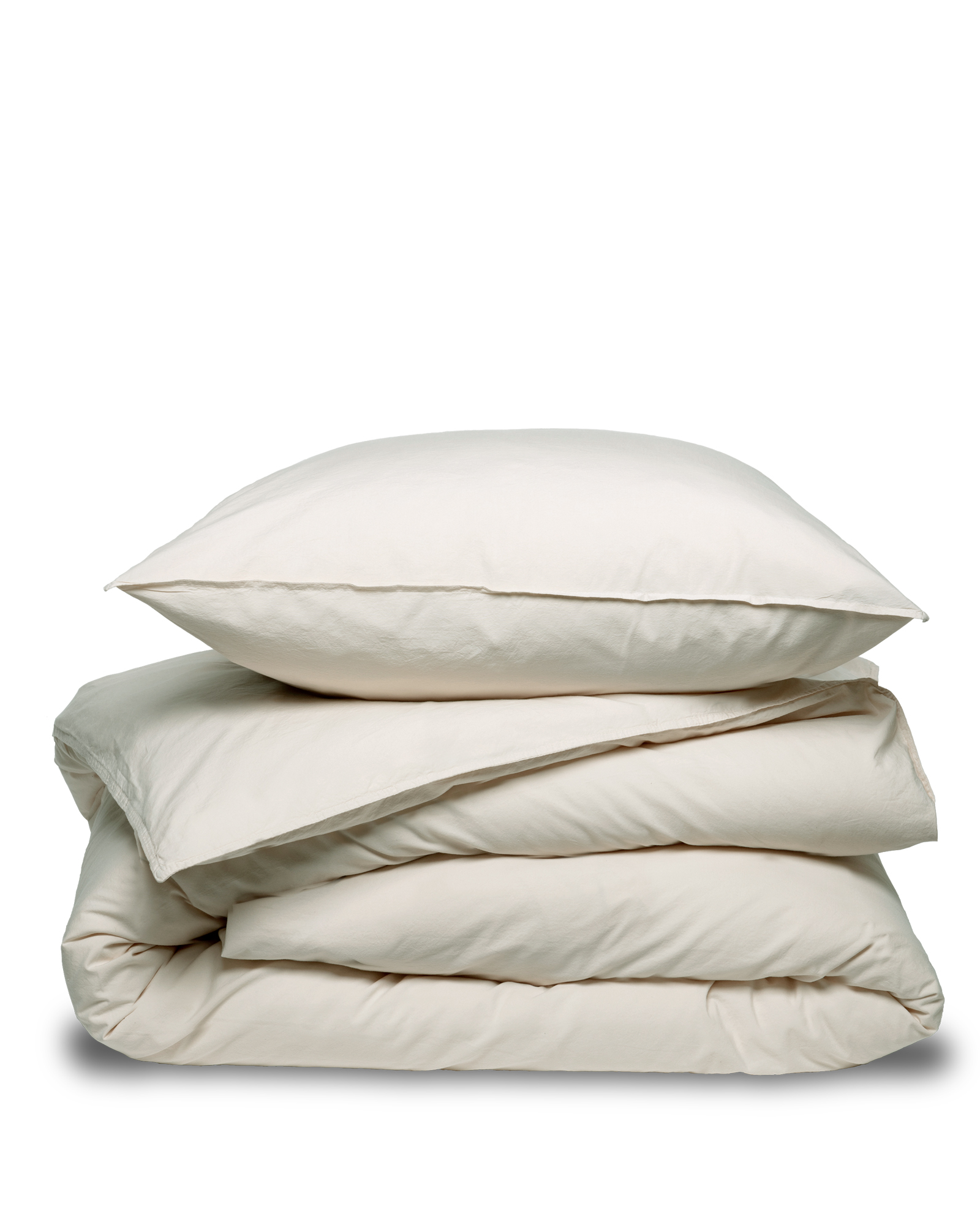 MARIE-MARIE - Pillowcase VINTAGE COTTON Oatmeal - 50x75 cm - Oatmeal