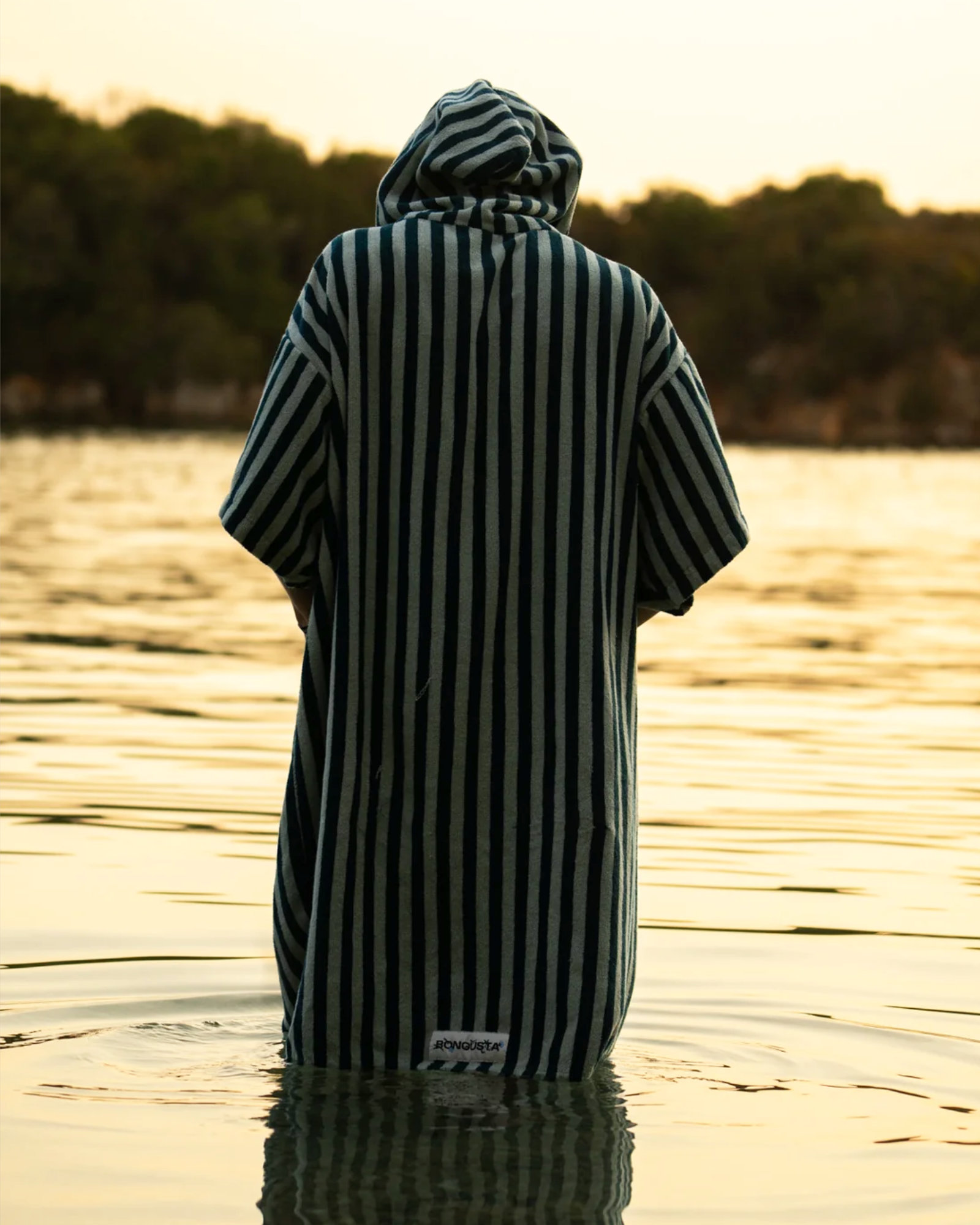 Poncho NARAM Seafoam & deep teal