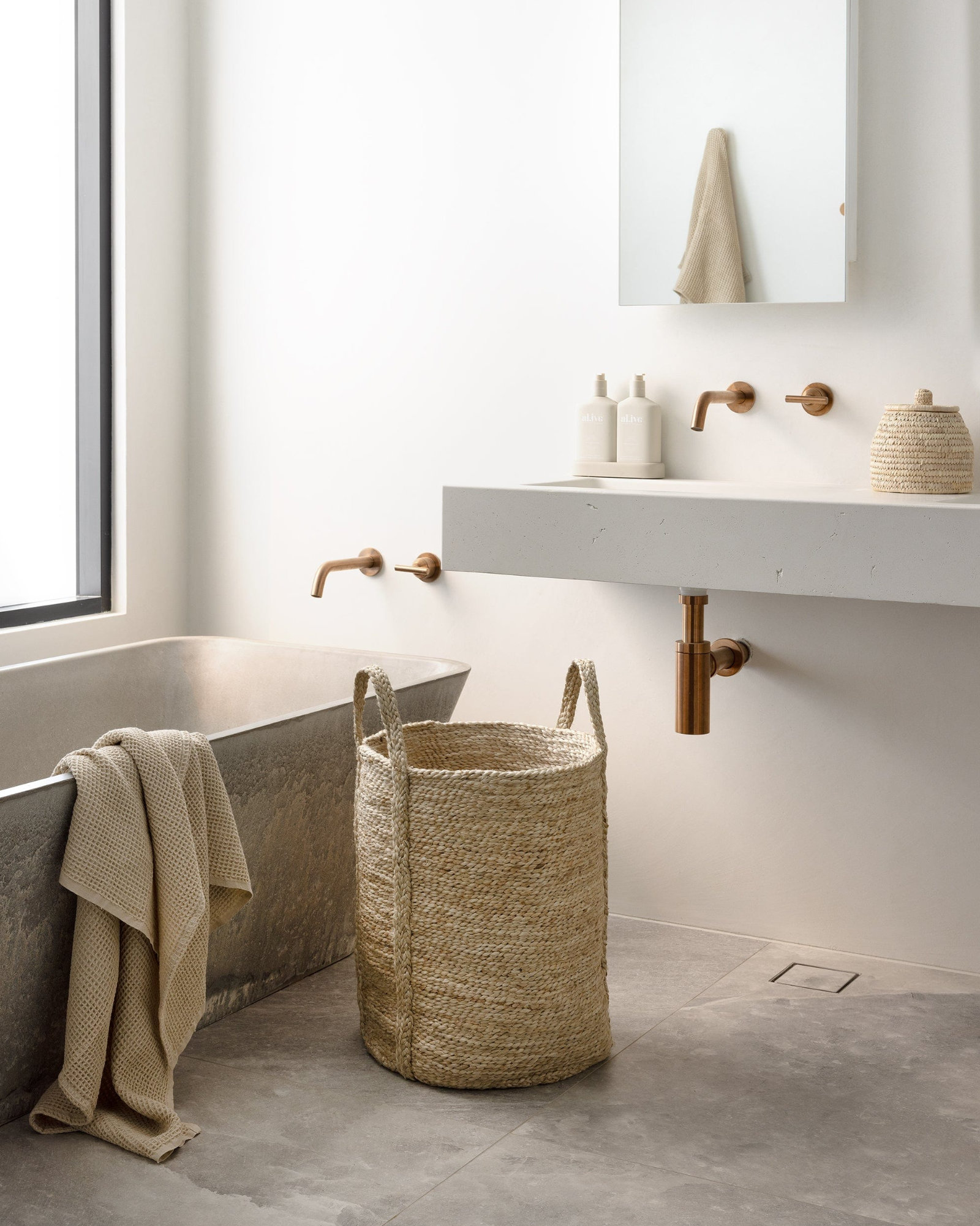 Panier BASKET ROUND Natural