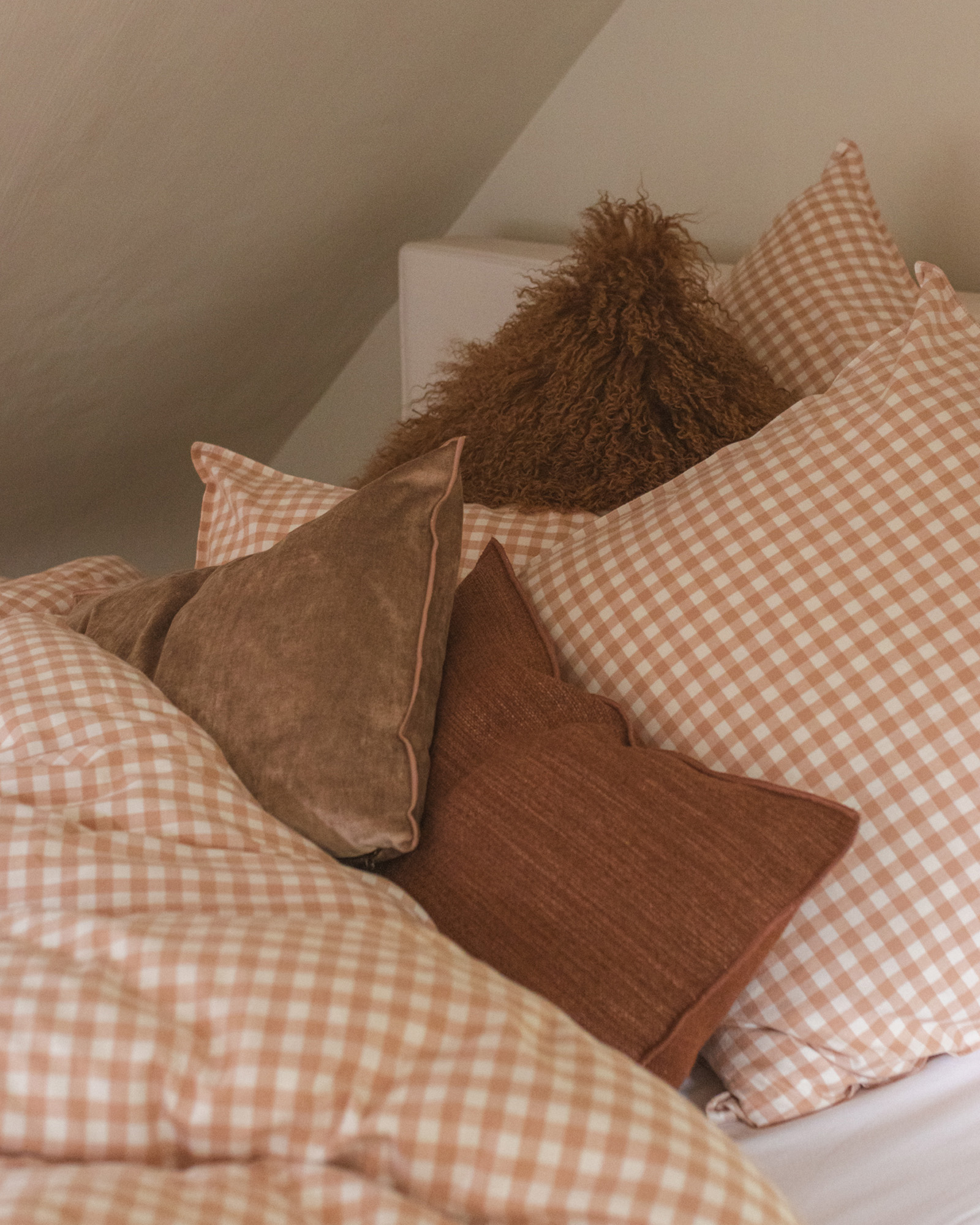 Pillowcase VICHY FLANEL Maple Sugar