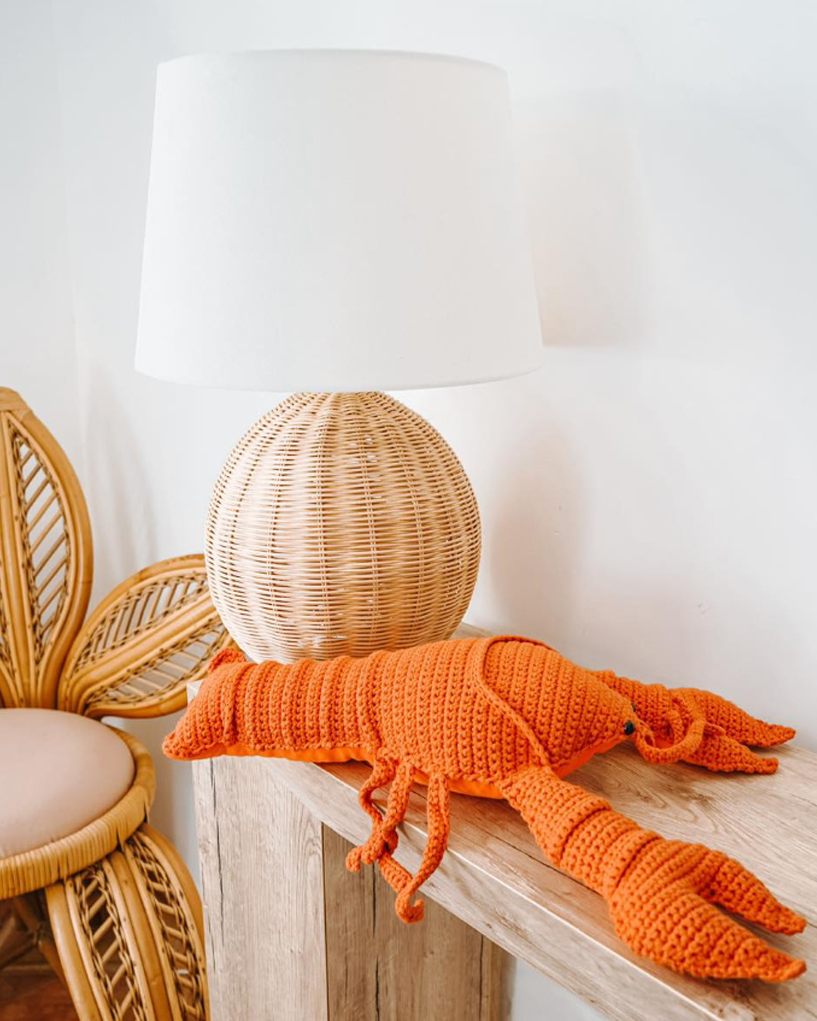 Cushion CROCHET Homard