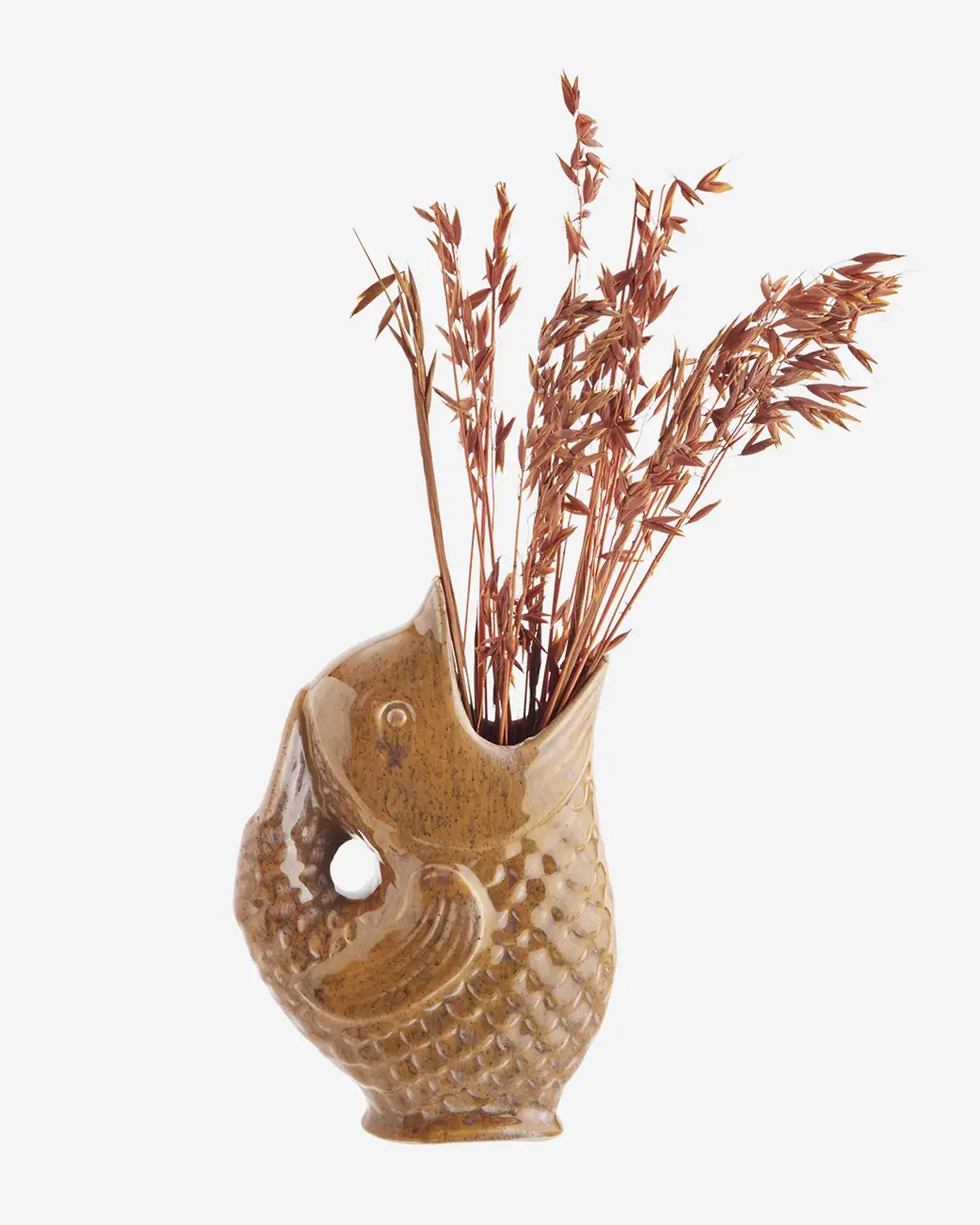 Vase FISH Golden orange