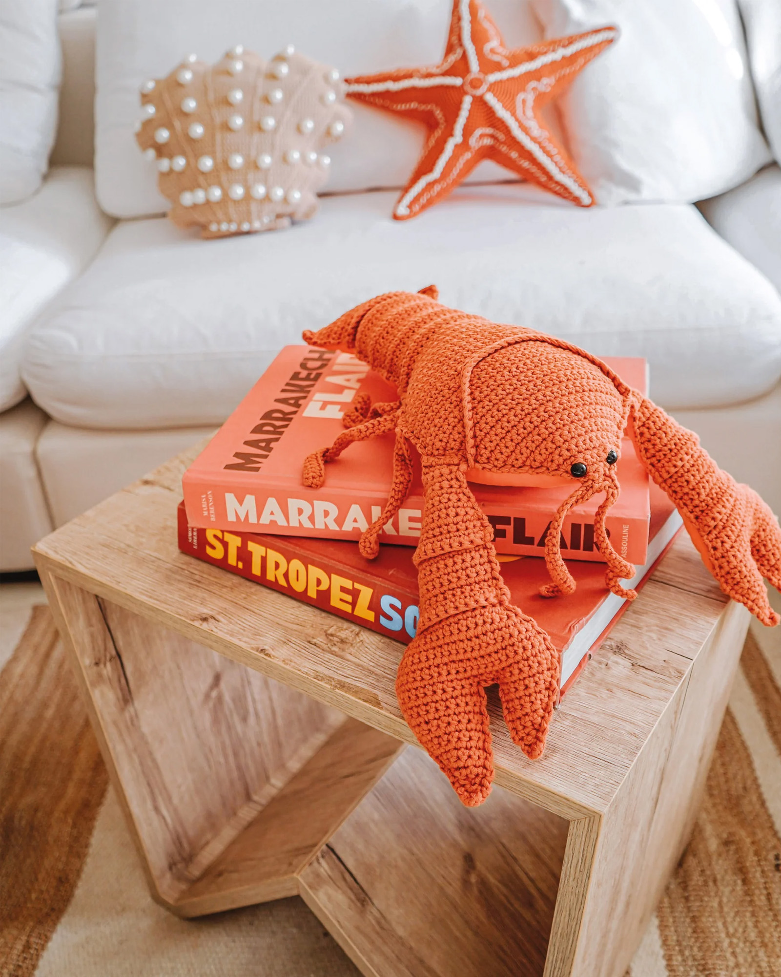 Cushion CROCHET Homard