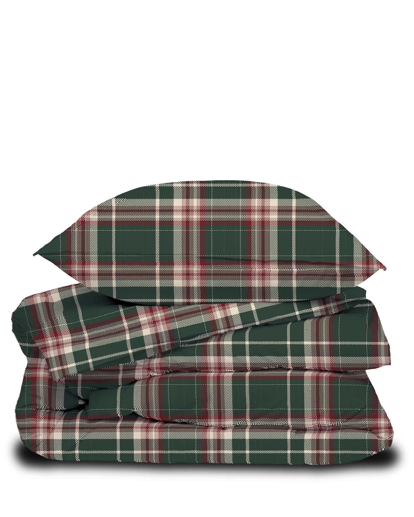Dekbedset TARTAN FLANEL Dark Green