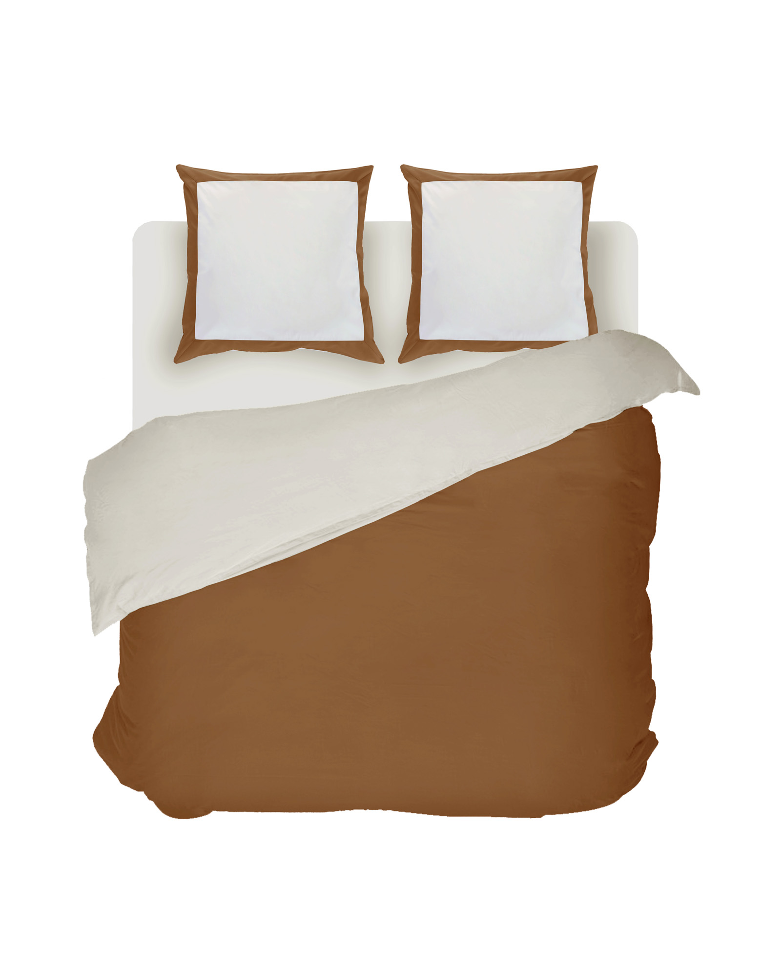 Parure de lit LIMOGES Ivory/Cinnamon