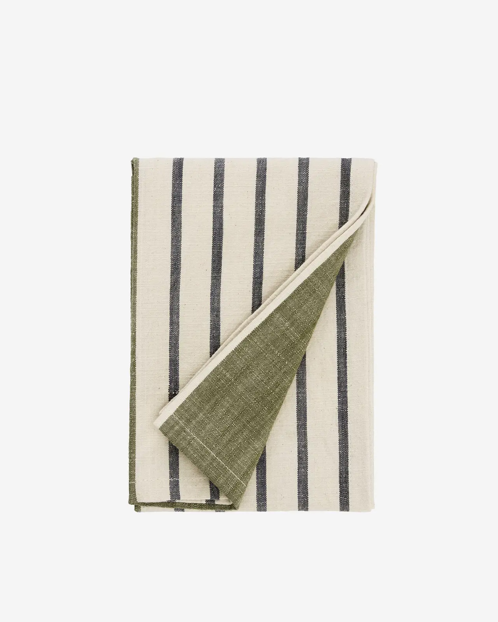 Keukenhanddoek STRIPED Khaki, anthracite, off white