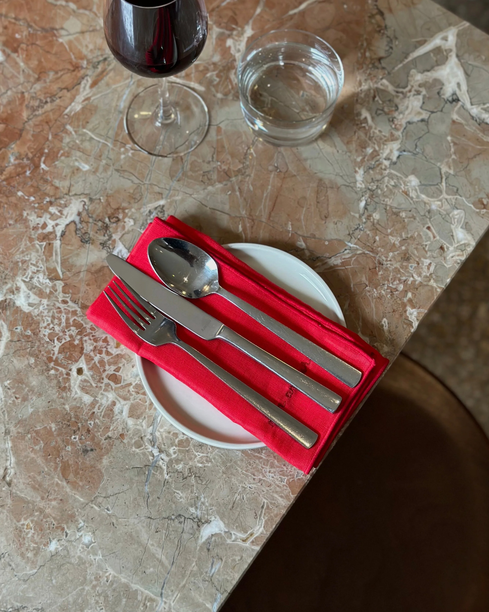 Serviette MON AMOUR Rood