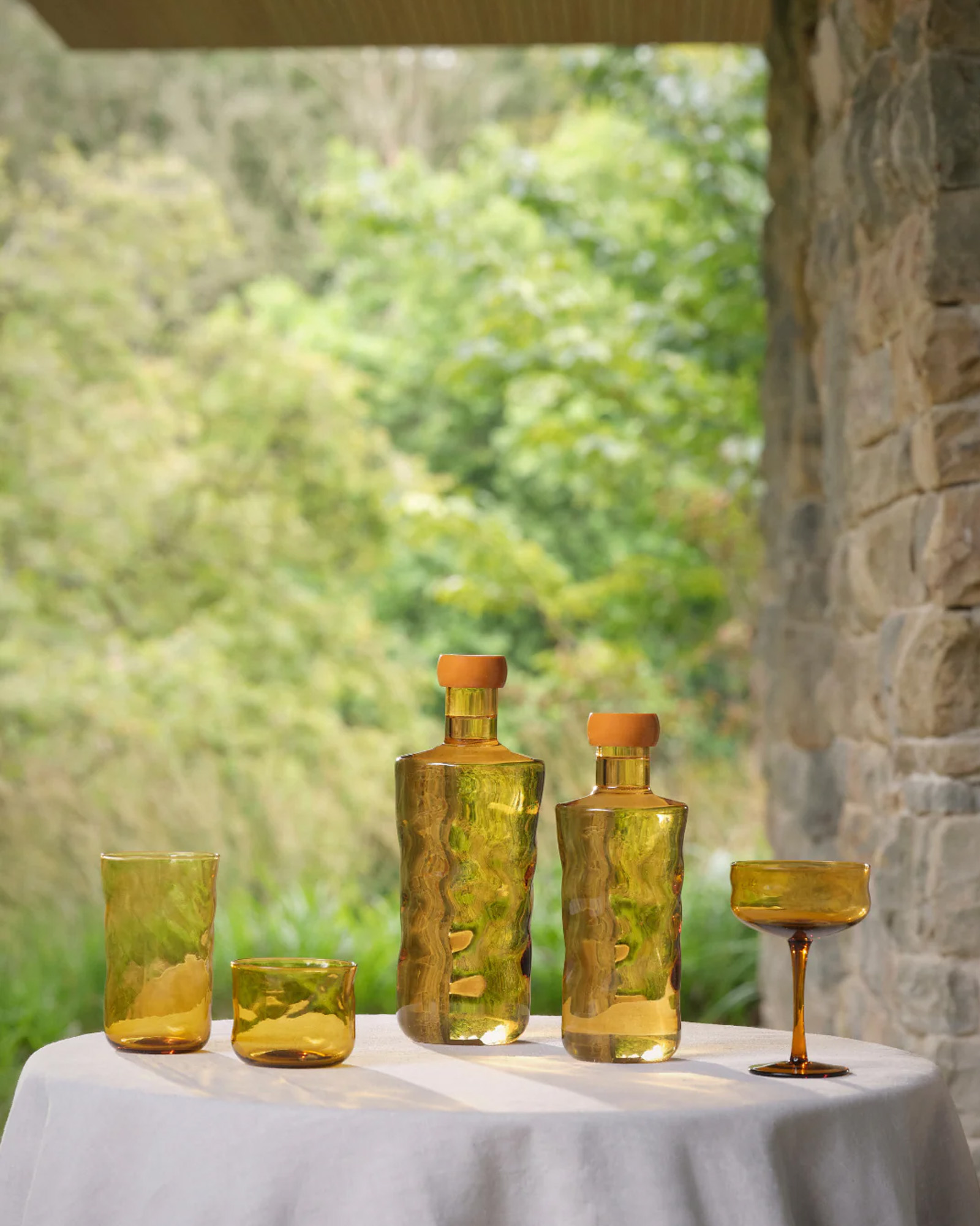 Glass PAVEAU SWIRL Dune