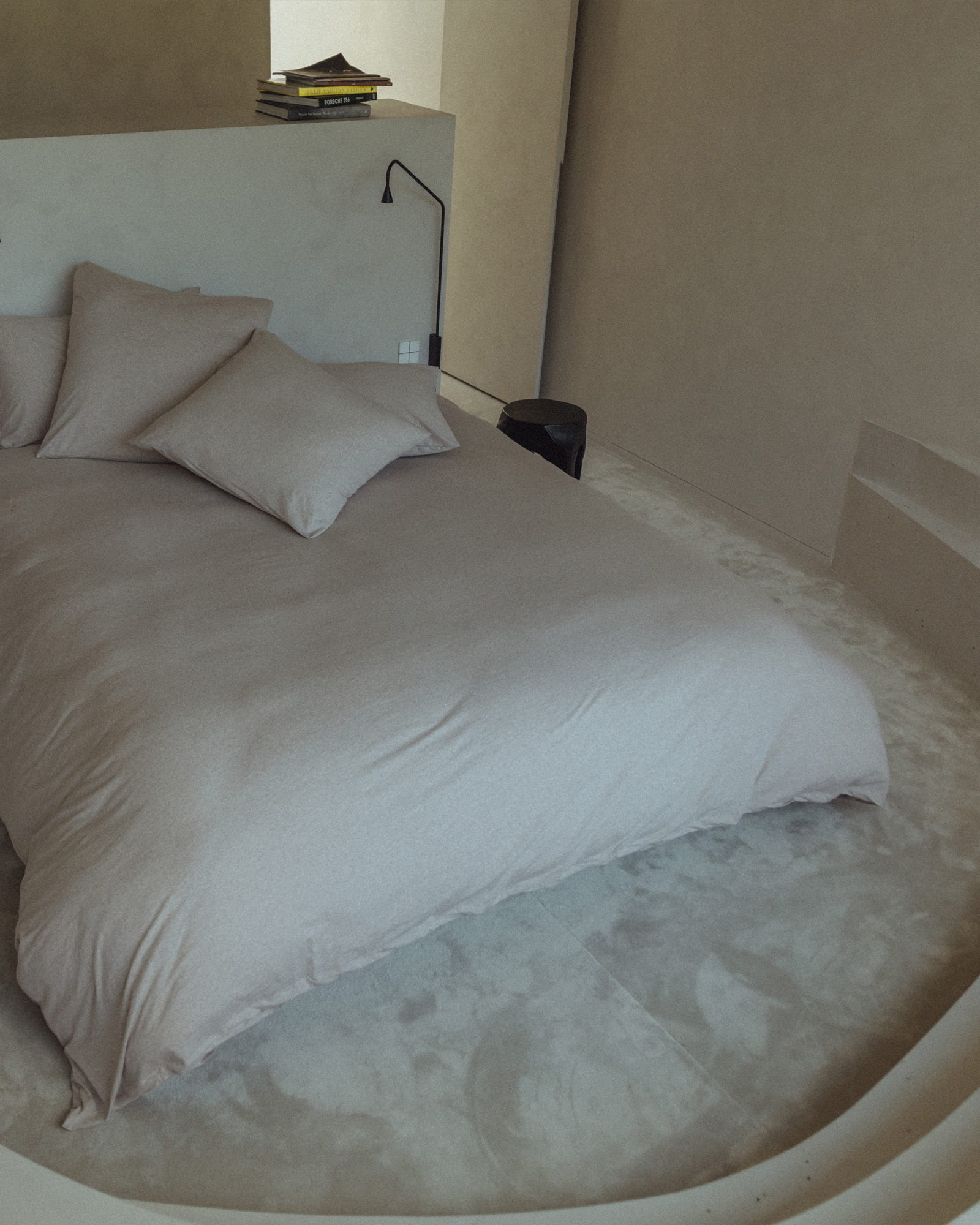 Fitted sheet SUNDAY JERSEY Beige melange