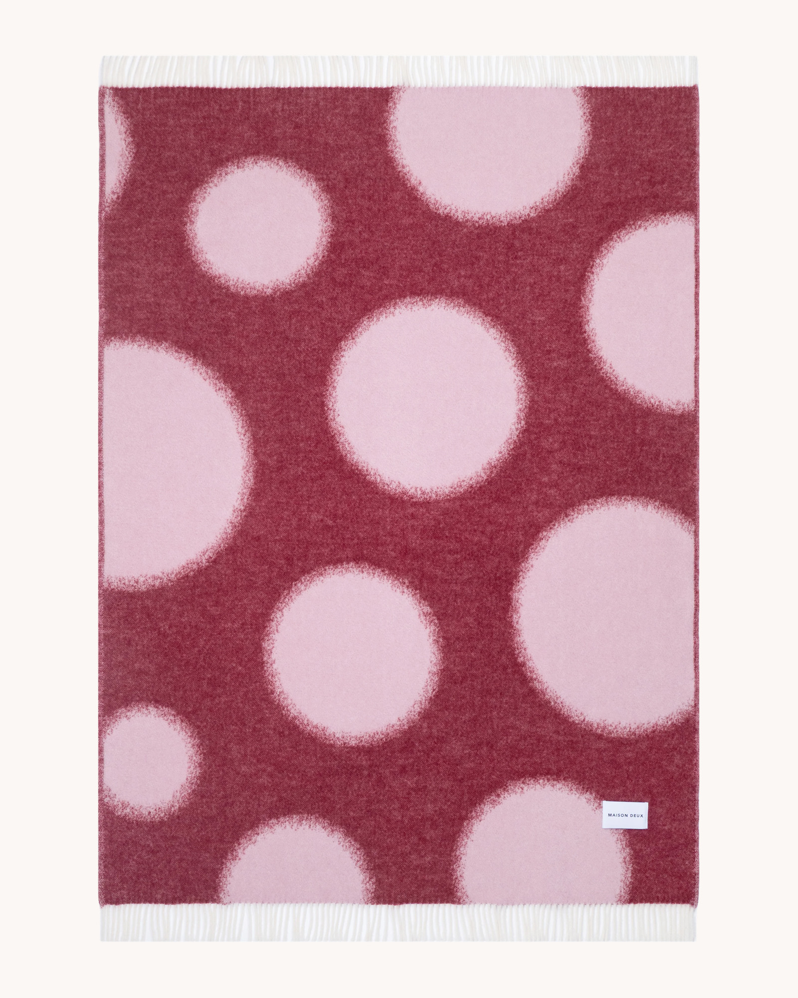 Plaid POLKA BOLD Bordeaux/Pink