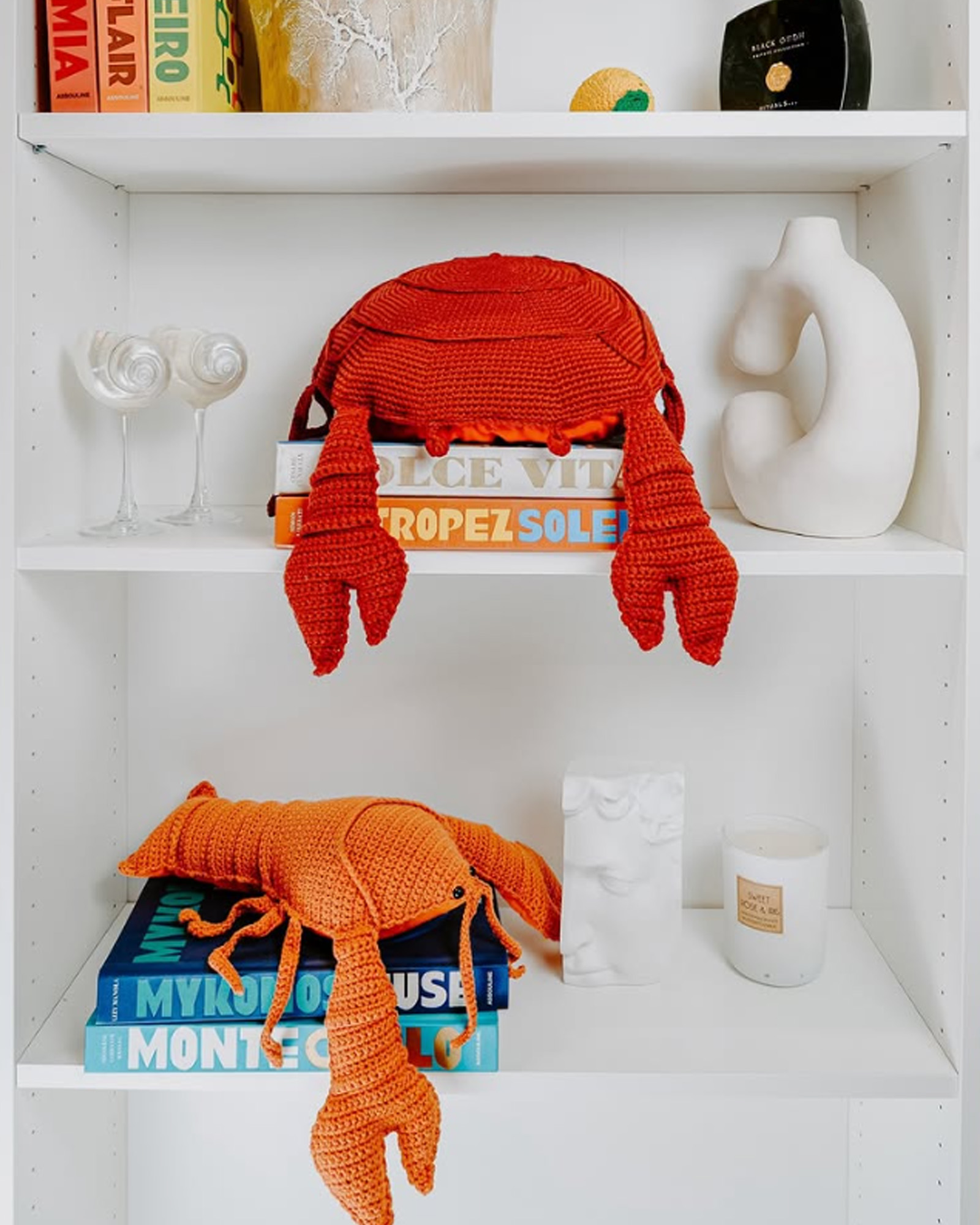 Cushion CROCHET Homard