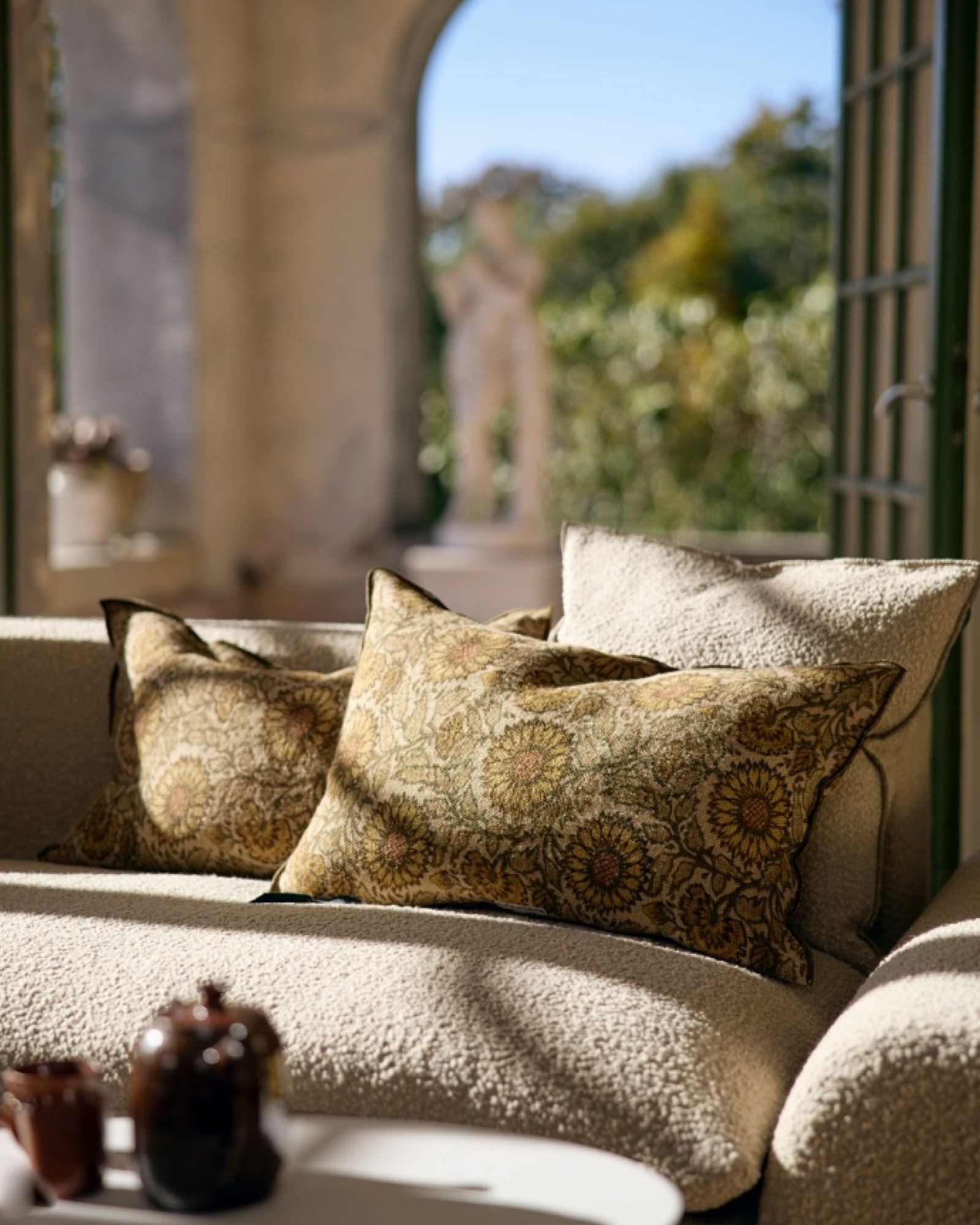 Coussin WABI SABI Les Tournesols Bronze