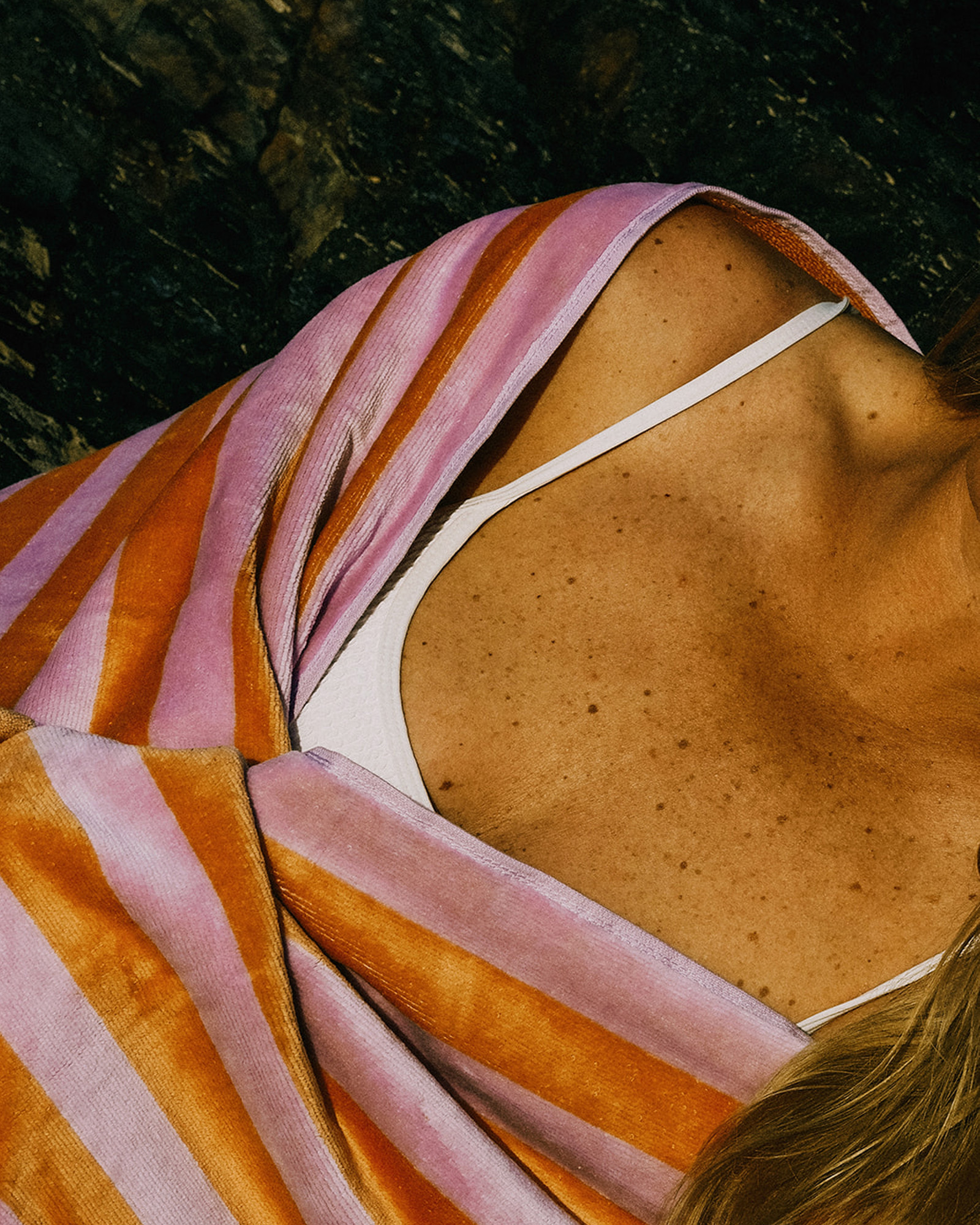 Drap de plage CABANE Lavender/Peach