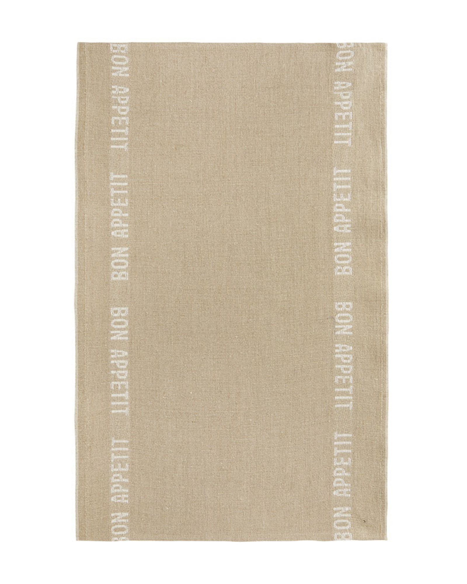 Kitchen towel BON APPETIT Linen/white