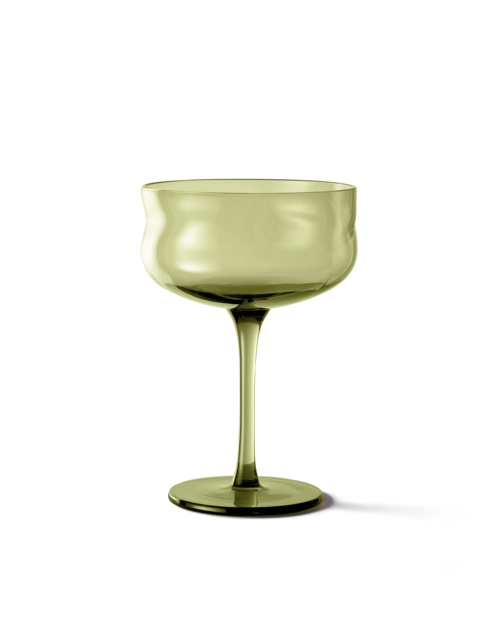 Glass PAVEAU SWIRL Moss