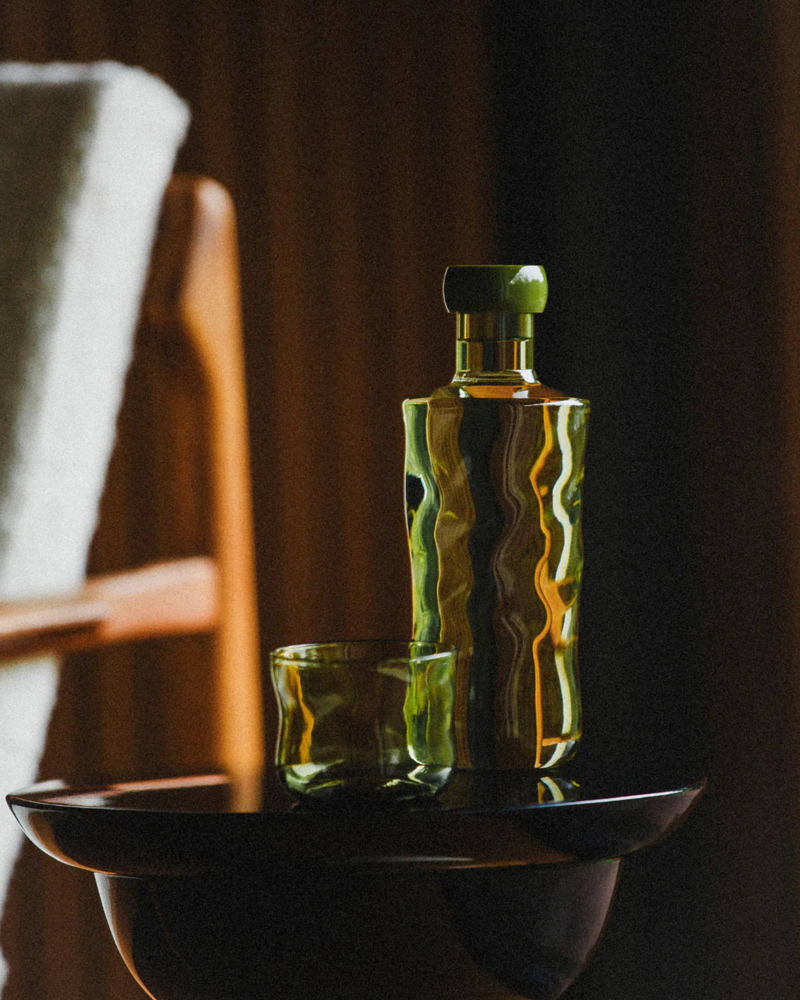 Glas PAVEAU SWIRL Moss