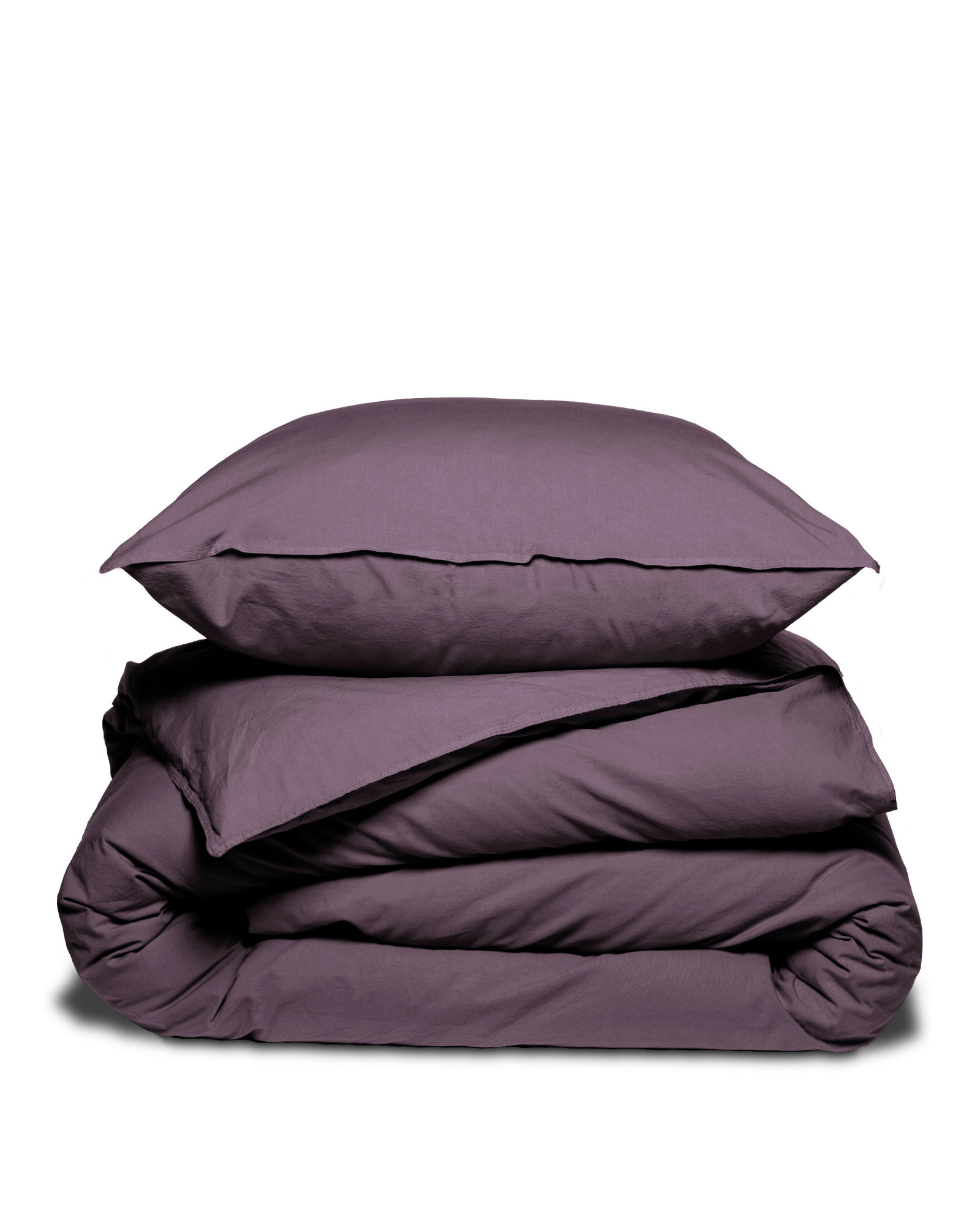 Dekbedset VINTAGE COTTON Aubergine