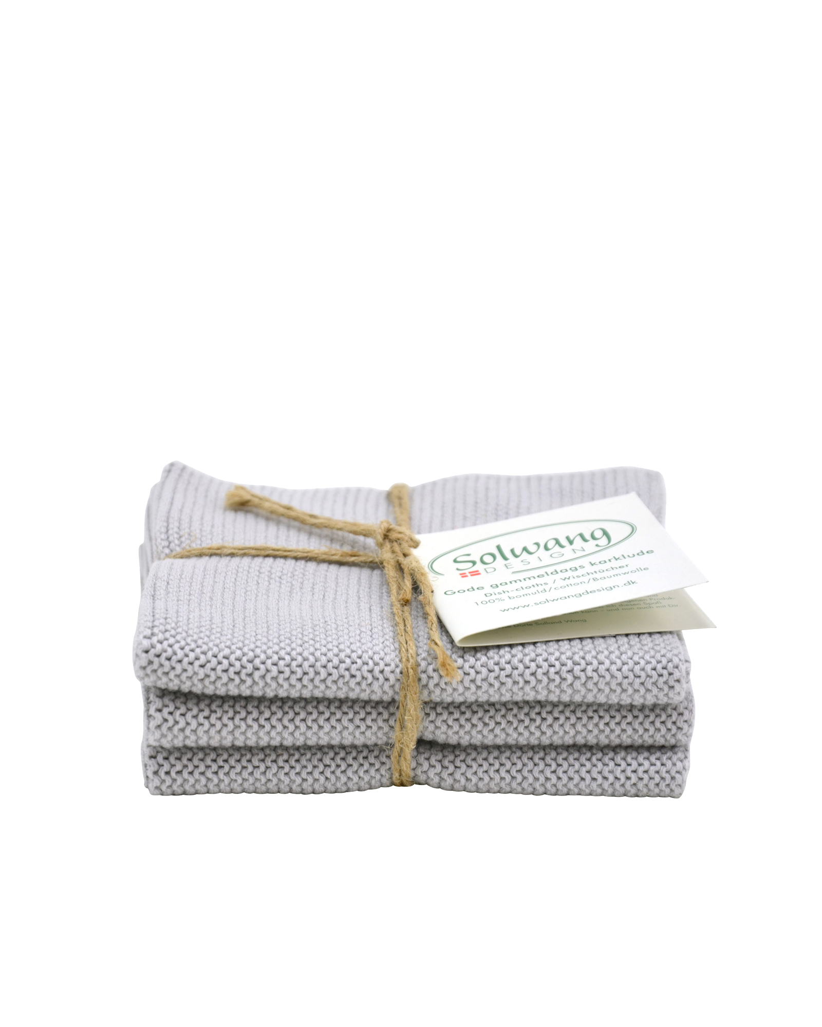 Solwang - Dish cloth SOLWANG - 3st 25x25 cm - Light Grey 930