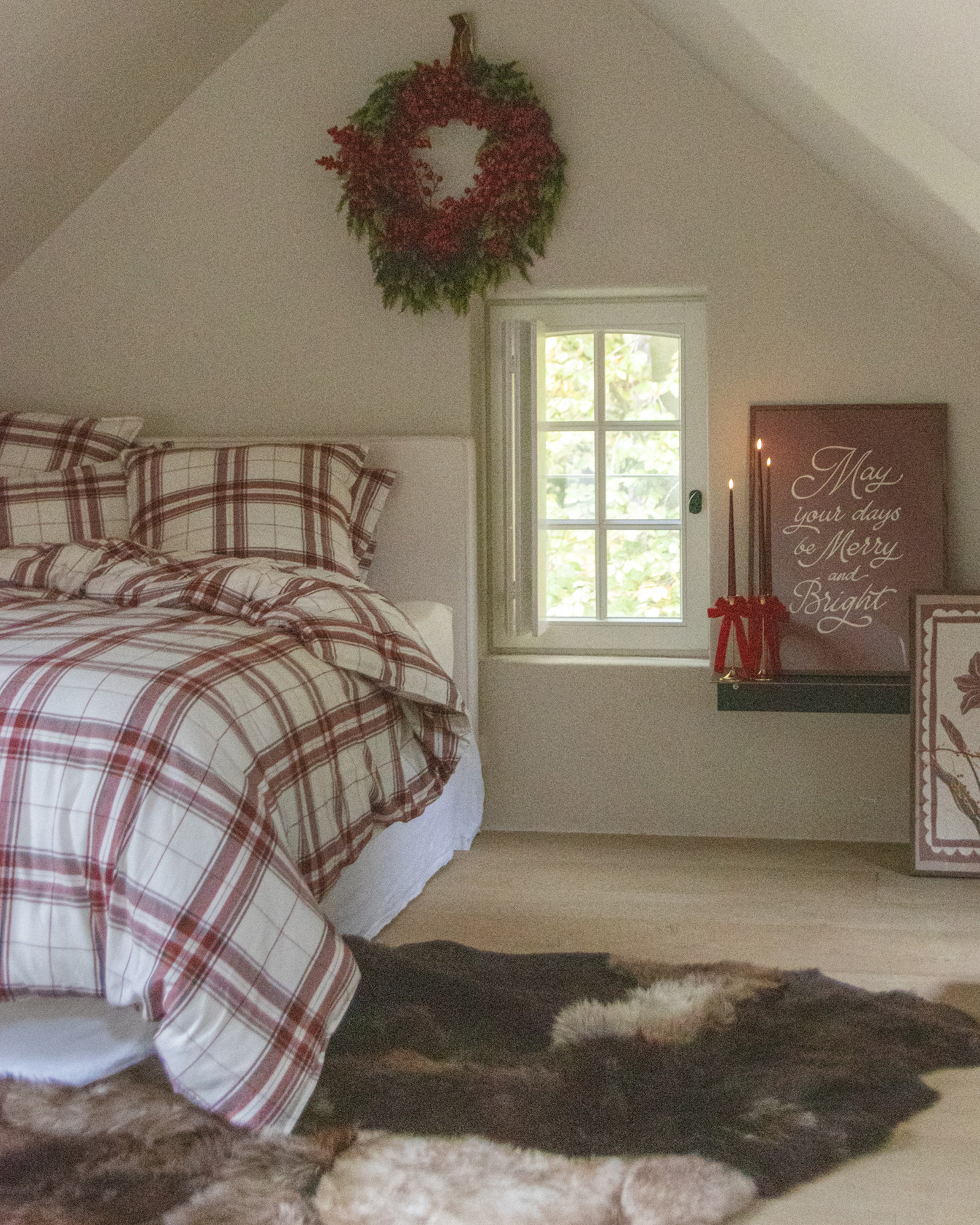 Dekbedset TARTAN FLANEL Ivory