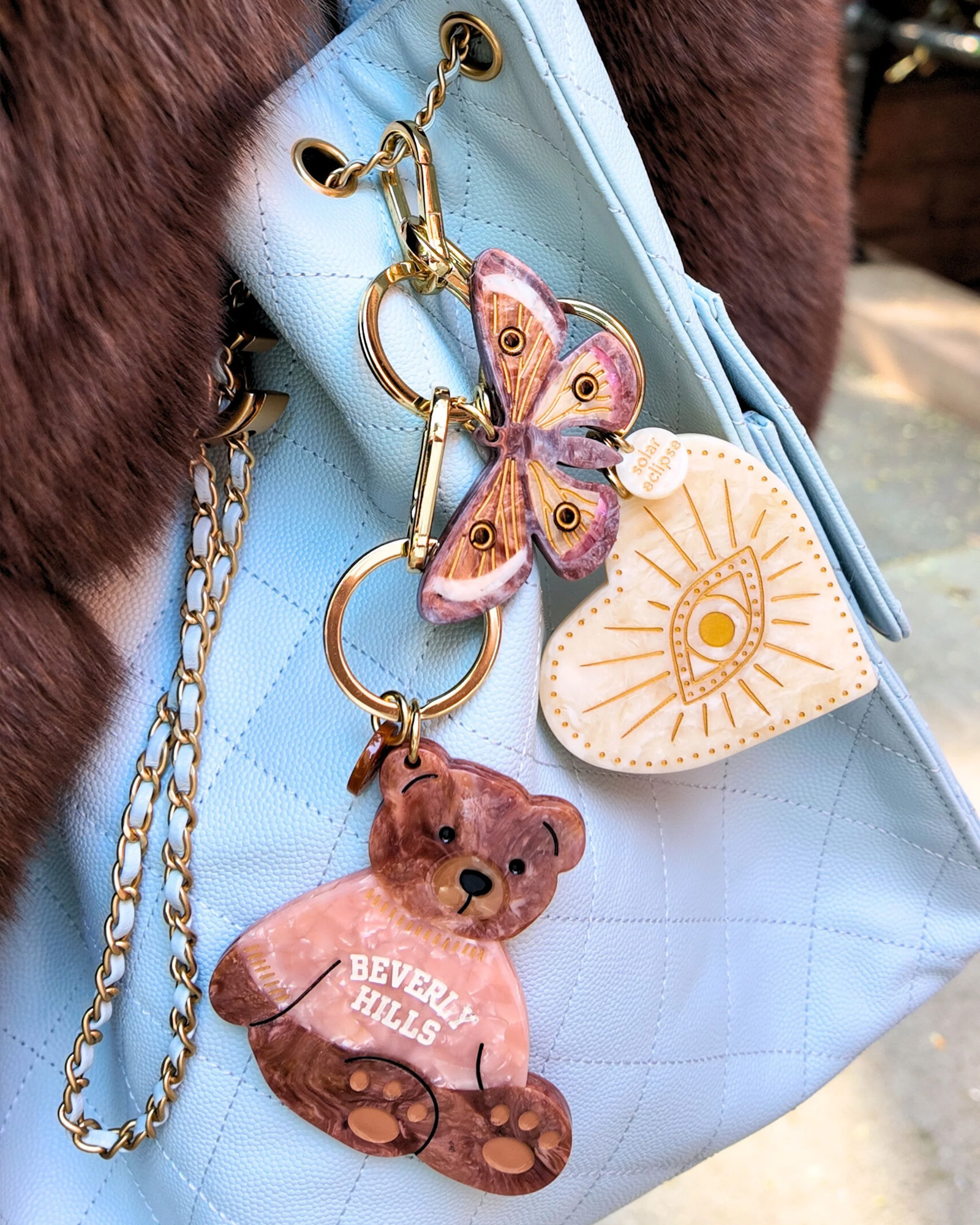 Key chain SOLAR ECLIPSE Beverly Hills Teddy