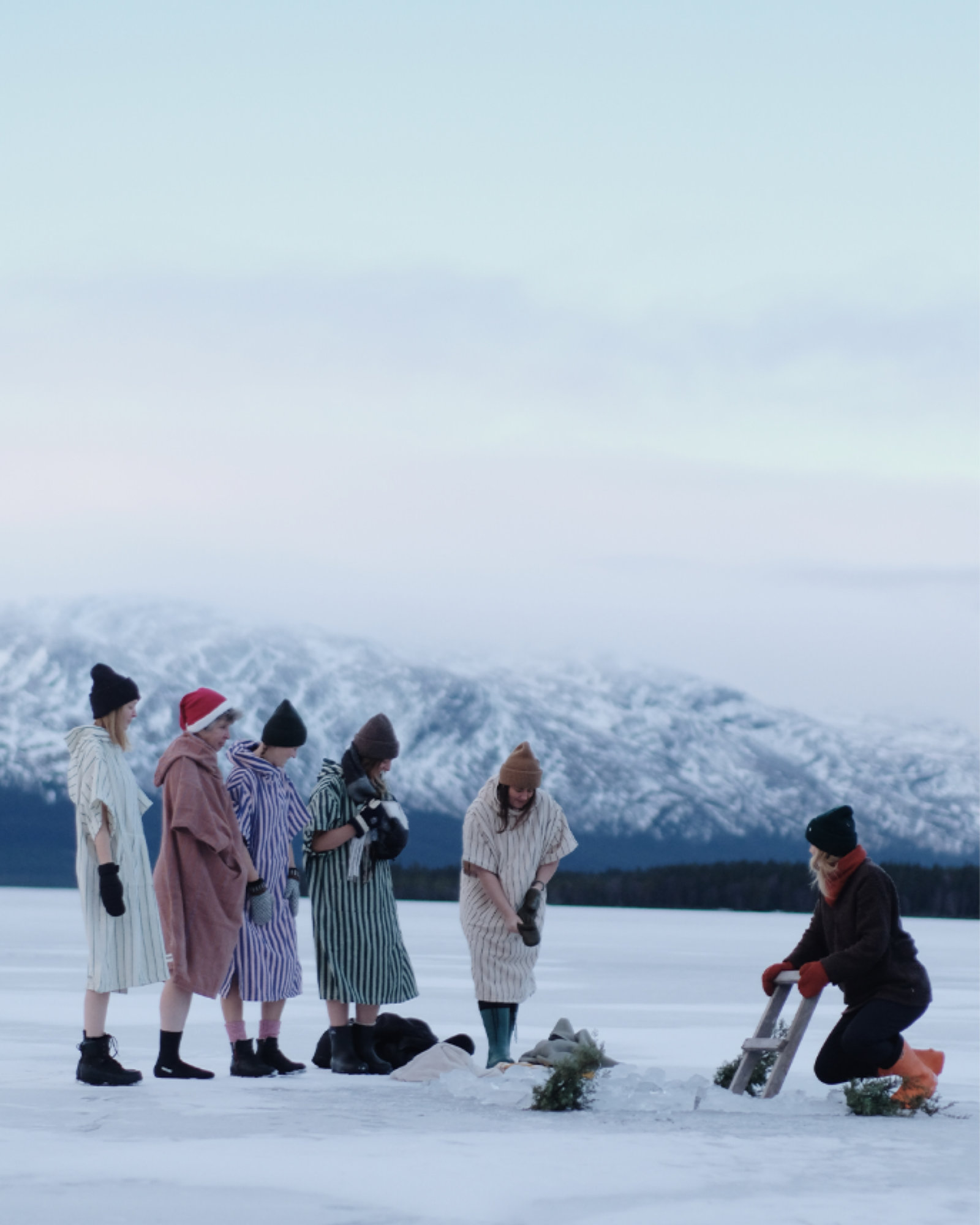 Poncho NARAM Pure white & grass