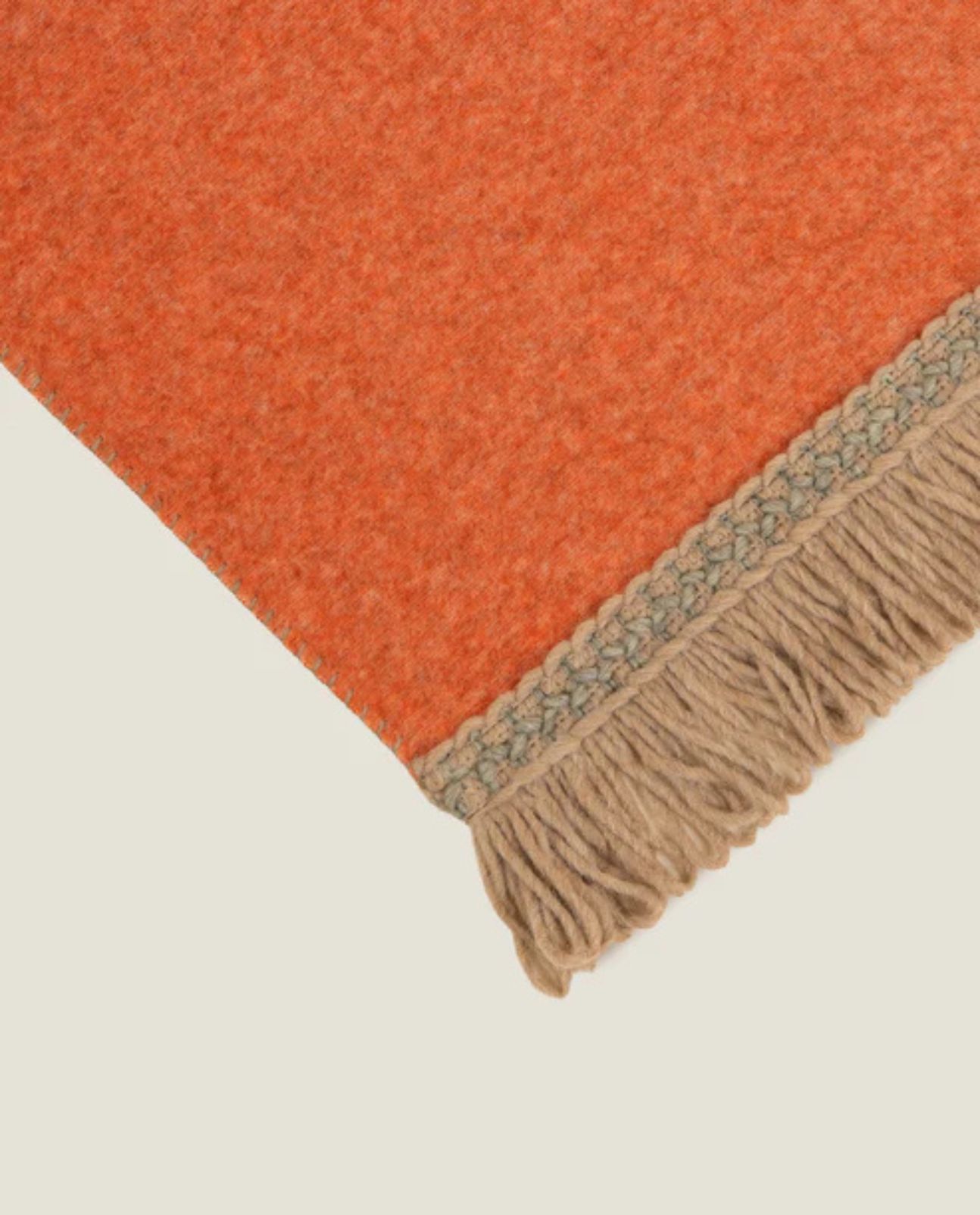 Plaid FRINGES Apricot