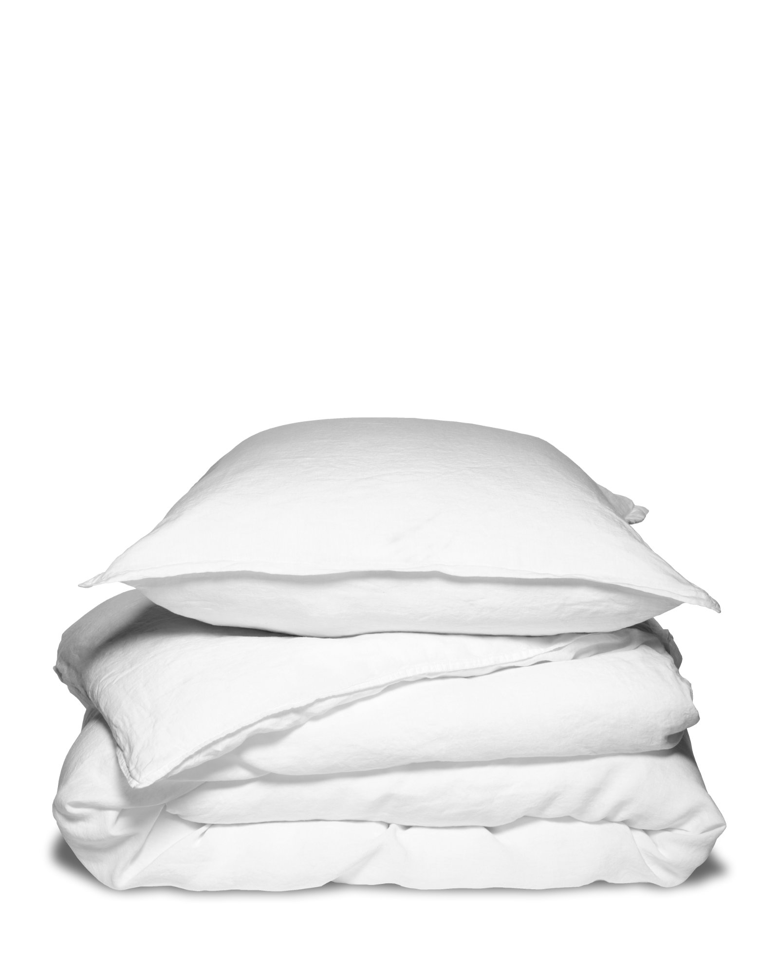 MARIE-MARIE - Bed linen set LINEN STORIES White - 140x220 cm + 1 sloop 65x65 cm - White
