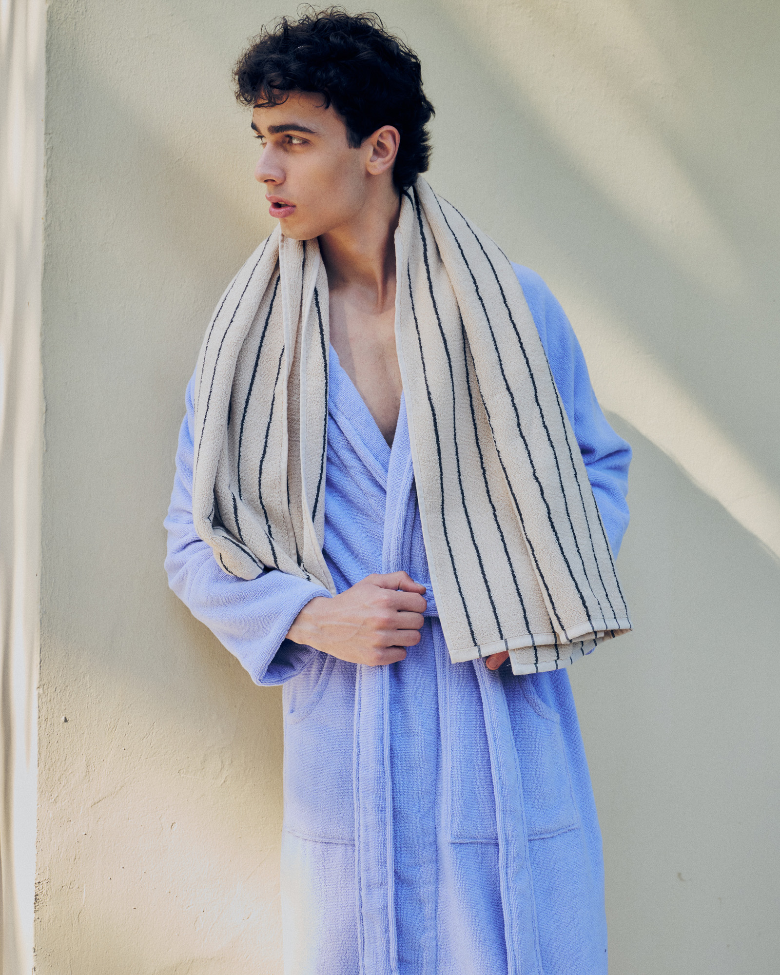 Bathrobe NARAM Lavender Blue