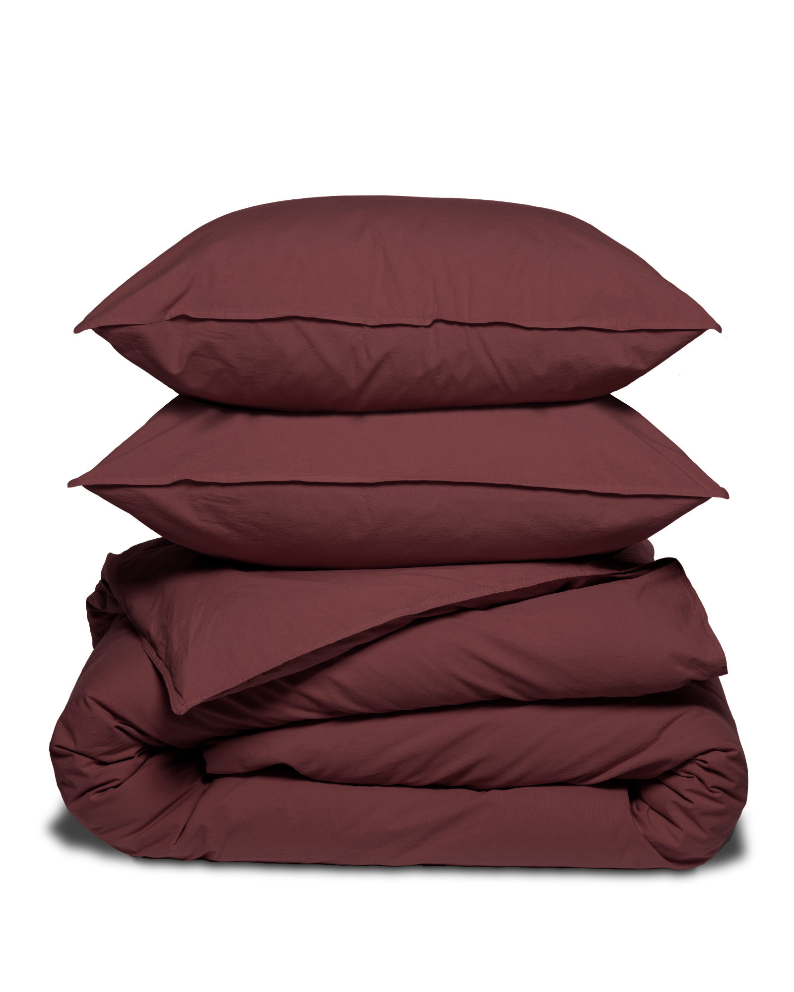 Dekbedset SUPERSOFT SATEEN Burgundy Brown