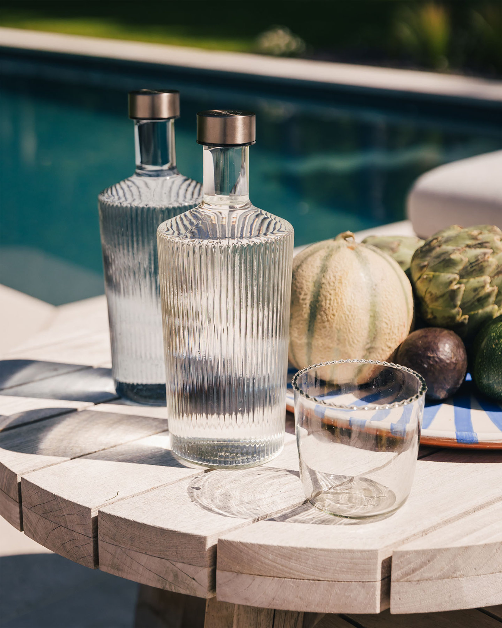 Bouteille RIBBED White heaven
