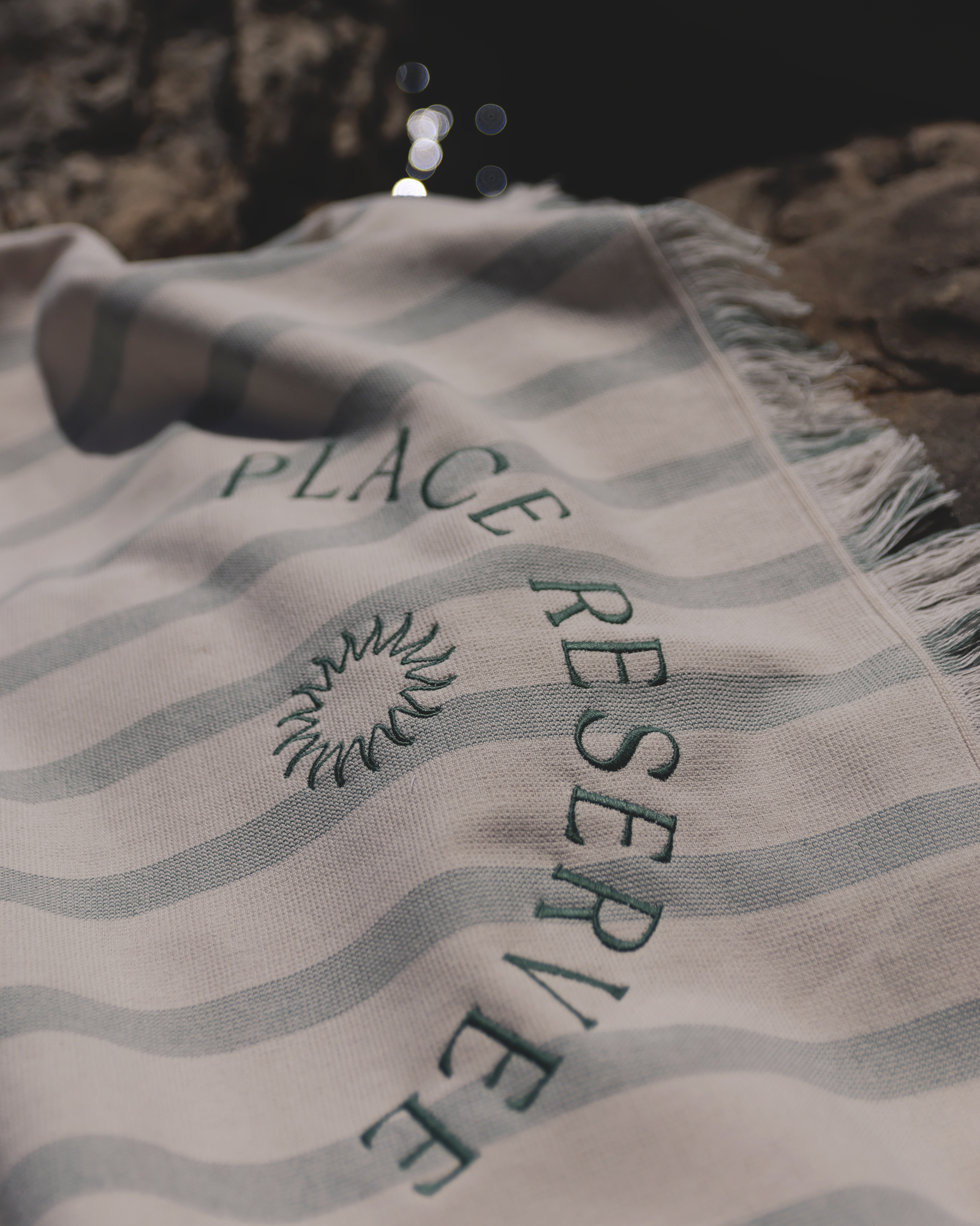 Drap de plage HOLIDAY Eucalyptus