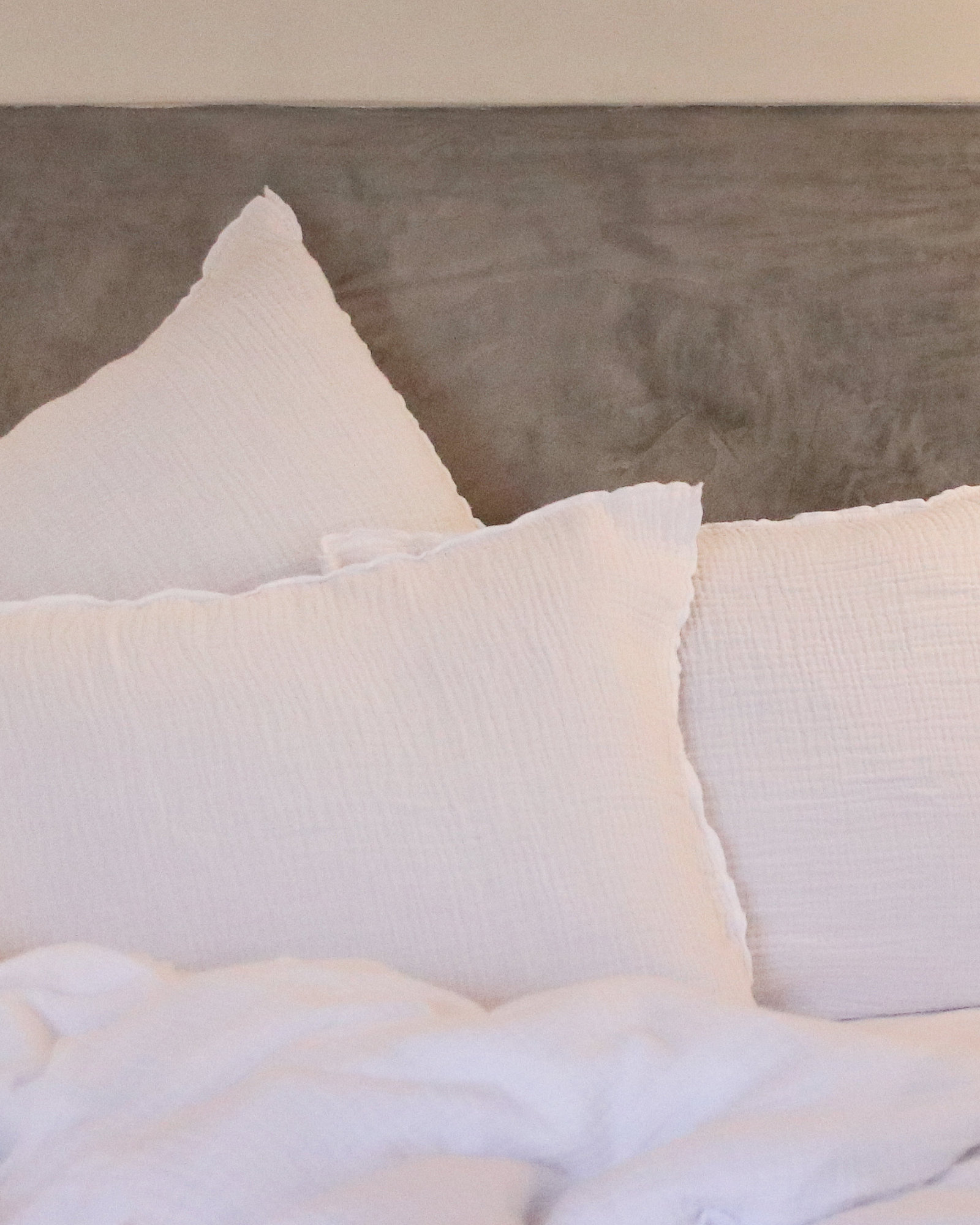 MARIE-MARIE - Pillowcase COCOON White - 65x65 cm - White