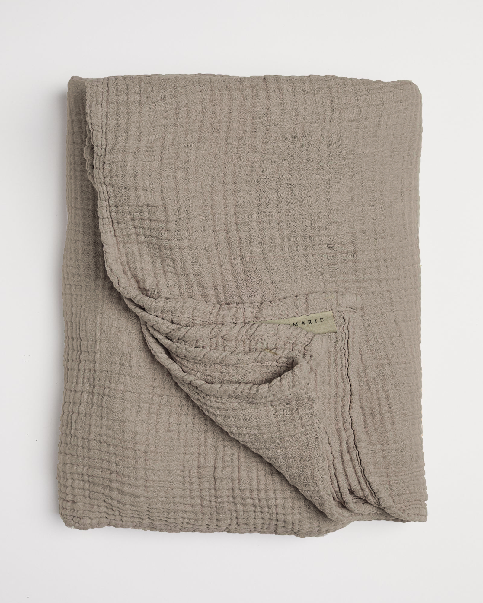 MARIE-MARIE - Bedspread VINTAGE COTTON Granola - 270x240 cm - Granola