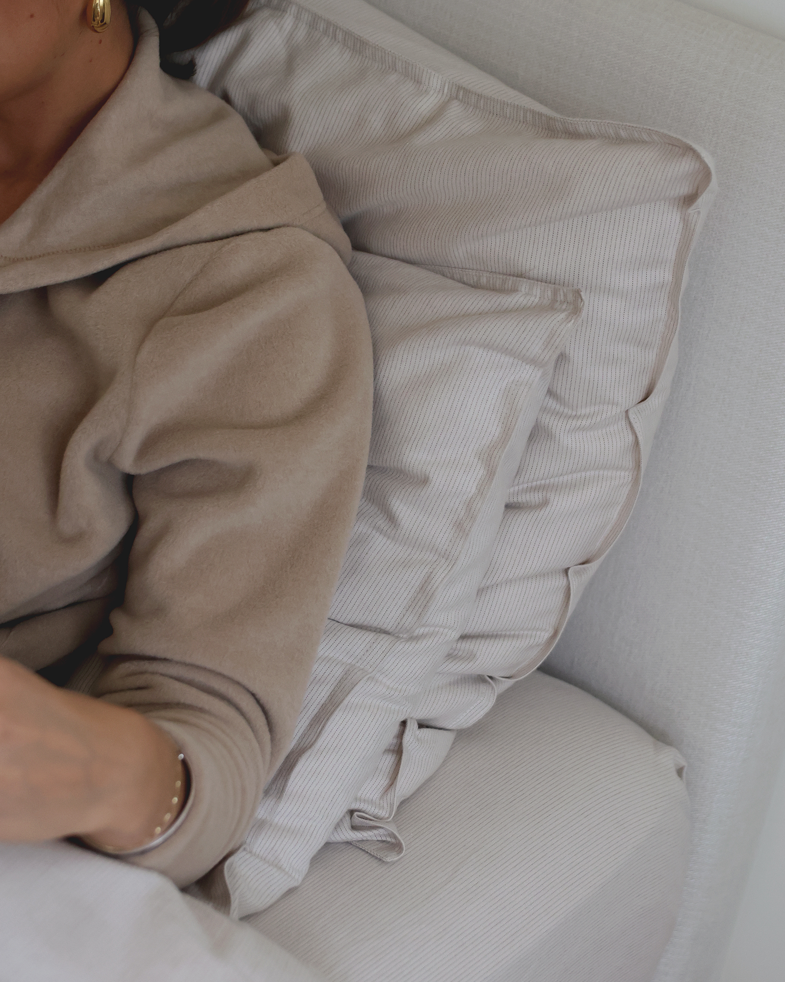 MARIE-MARIE - Pillowcase COURCHEVEL Taupe - 50x75 cm - Taupe