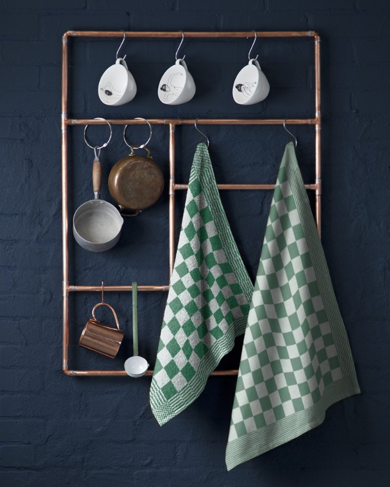 Serviette invité BARBECUE green