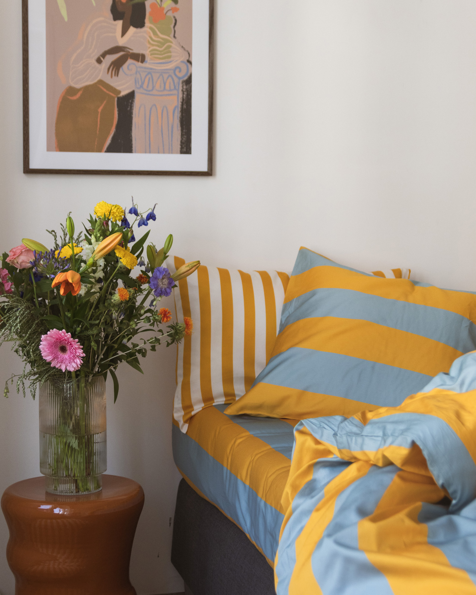 Dekbedset EMILIO Gold/Atlantic