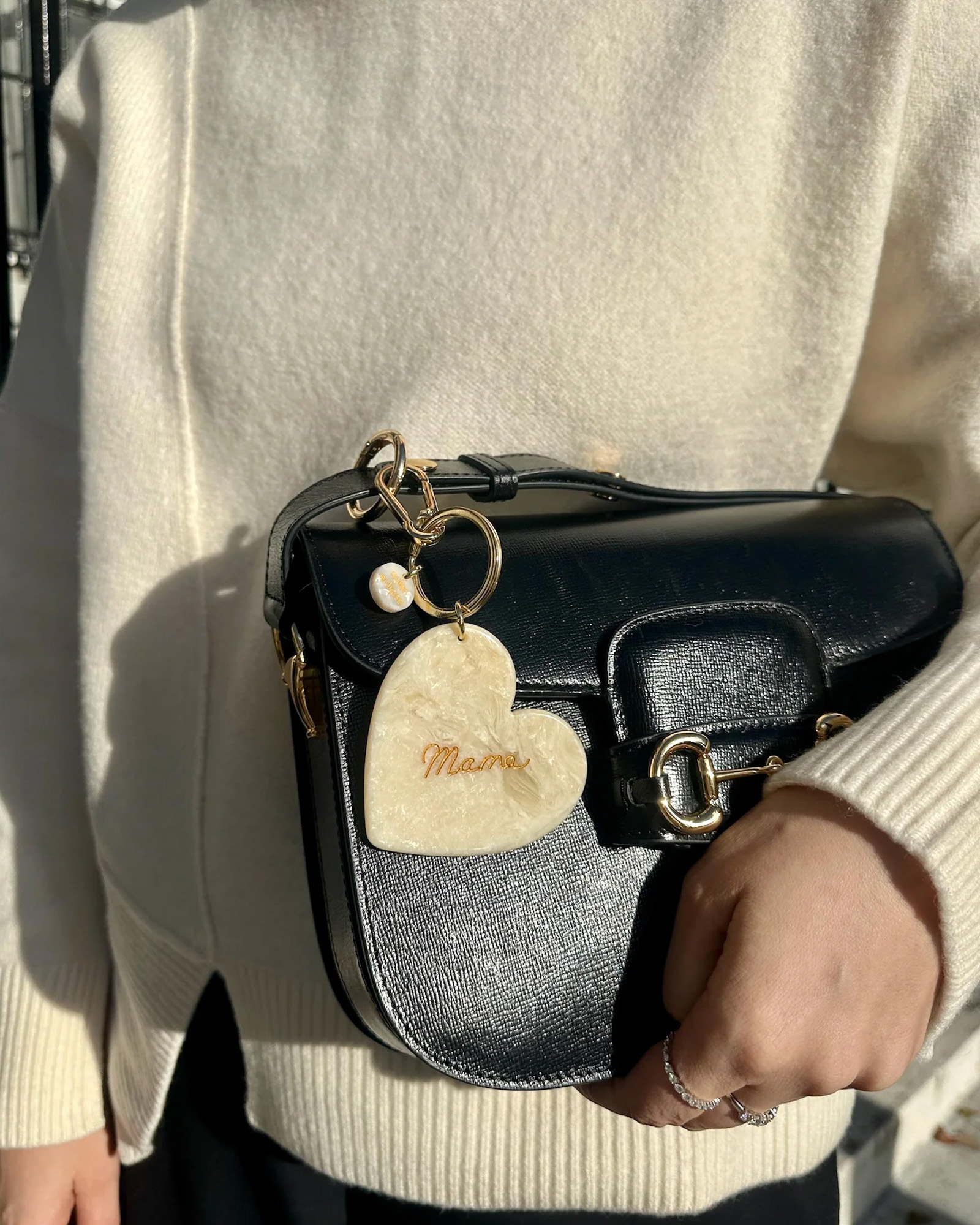 Key chain SOLAR ECLIPSE Mama Heart