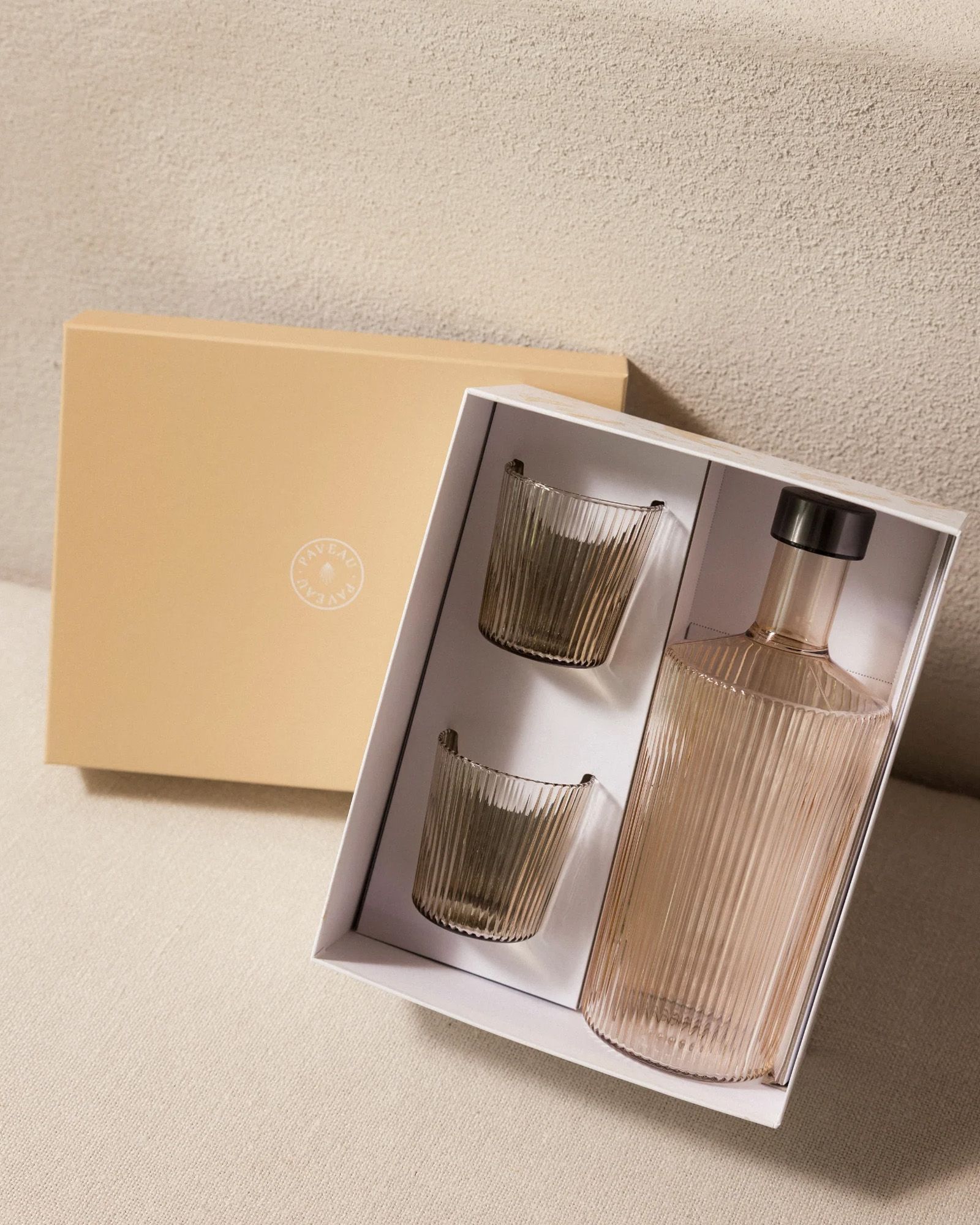 Box RIBBED Bells (peach)