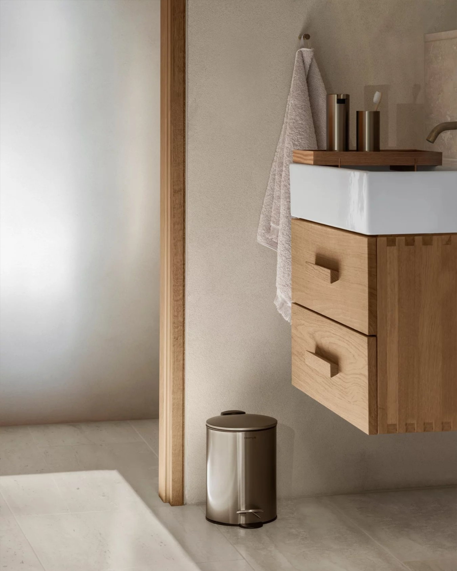 Toilet brush holder MODO Brass